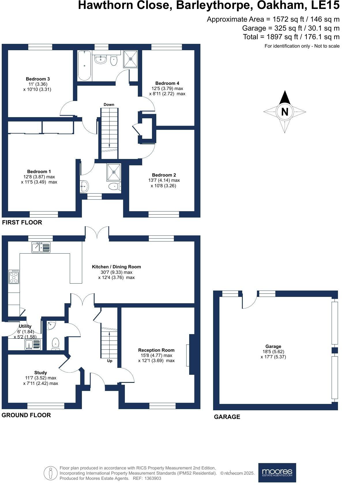Hawthorn Close, Barleythorpe, Oakham floorplan