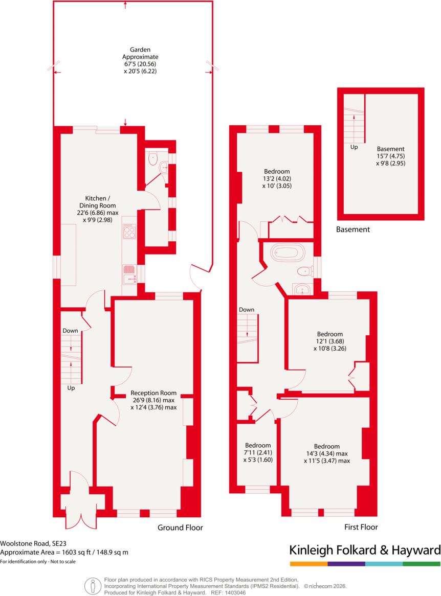 Woolstone Road, Forest Hill, London, SE23 floorplan