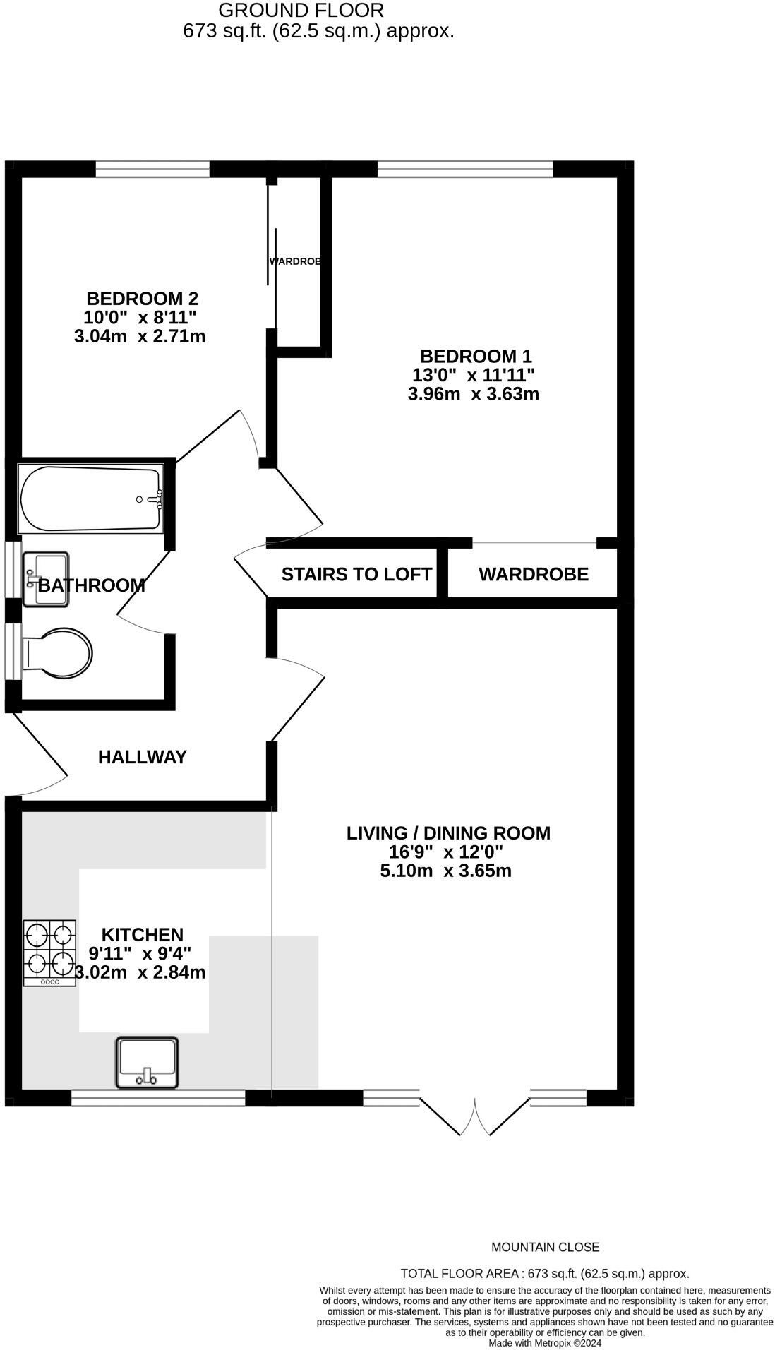 Mountain Close, Exmouth floorplan