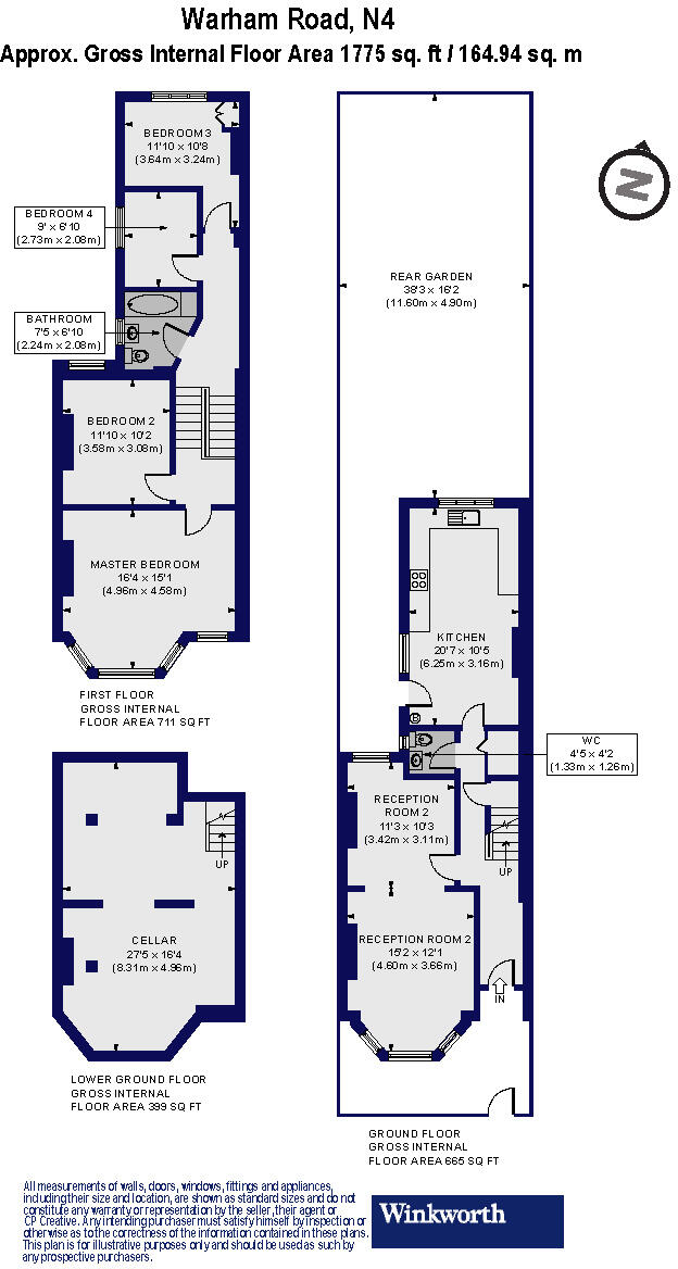 Warham Road, London, N4 floorplan