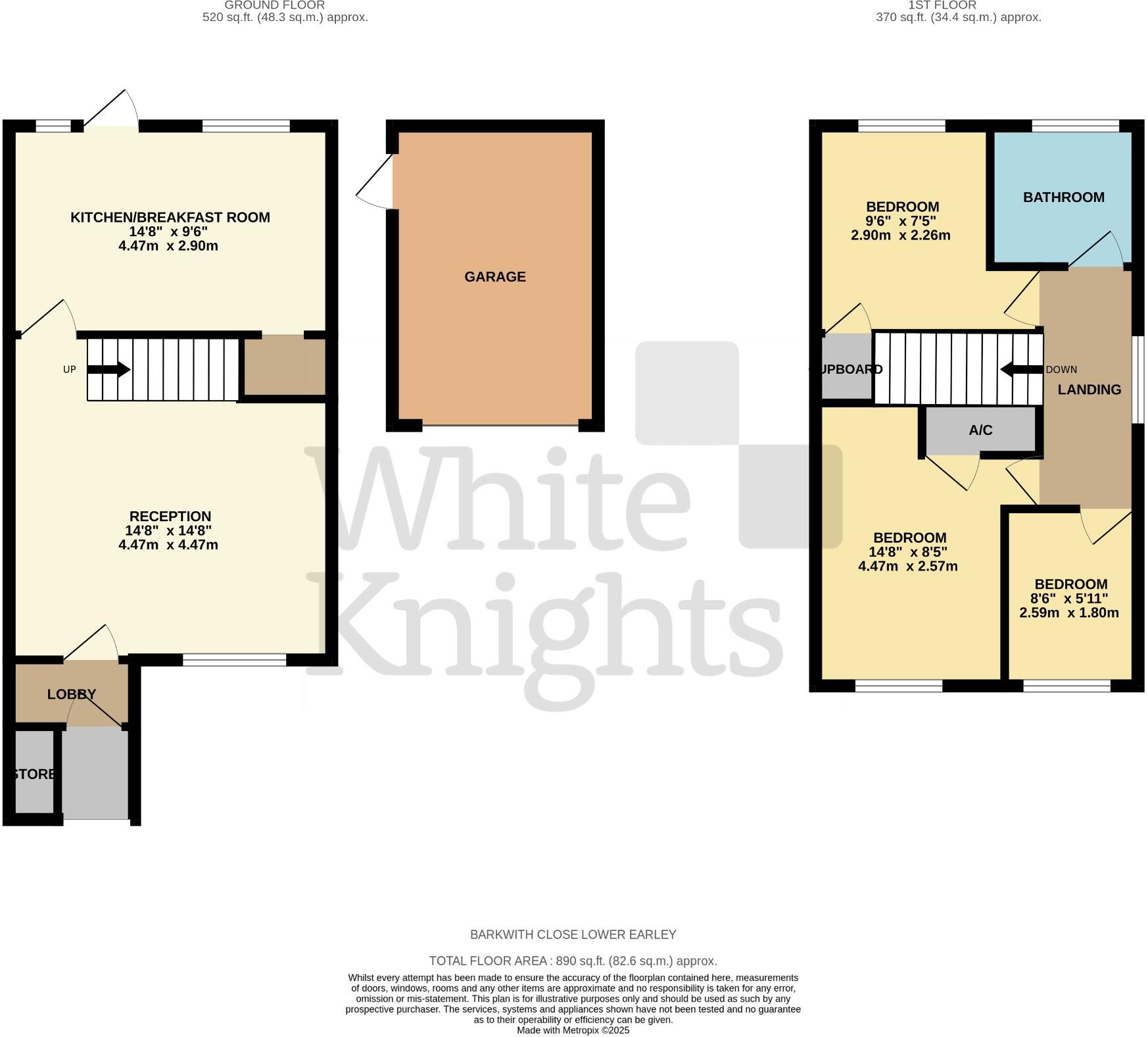 Barkwith Close, Lower Earley, Reading, Berkshire, RG6 3AZ floorplan