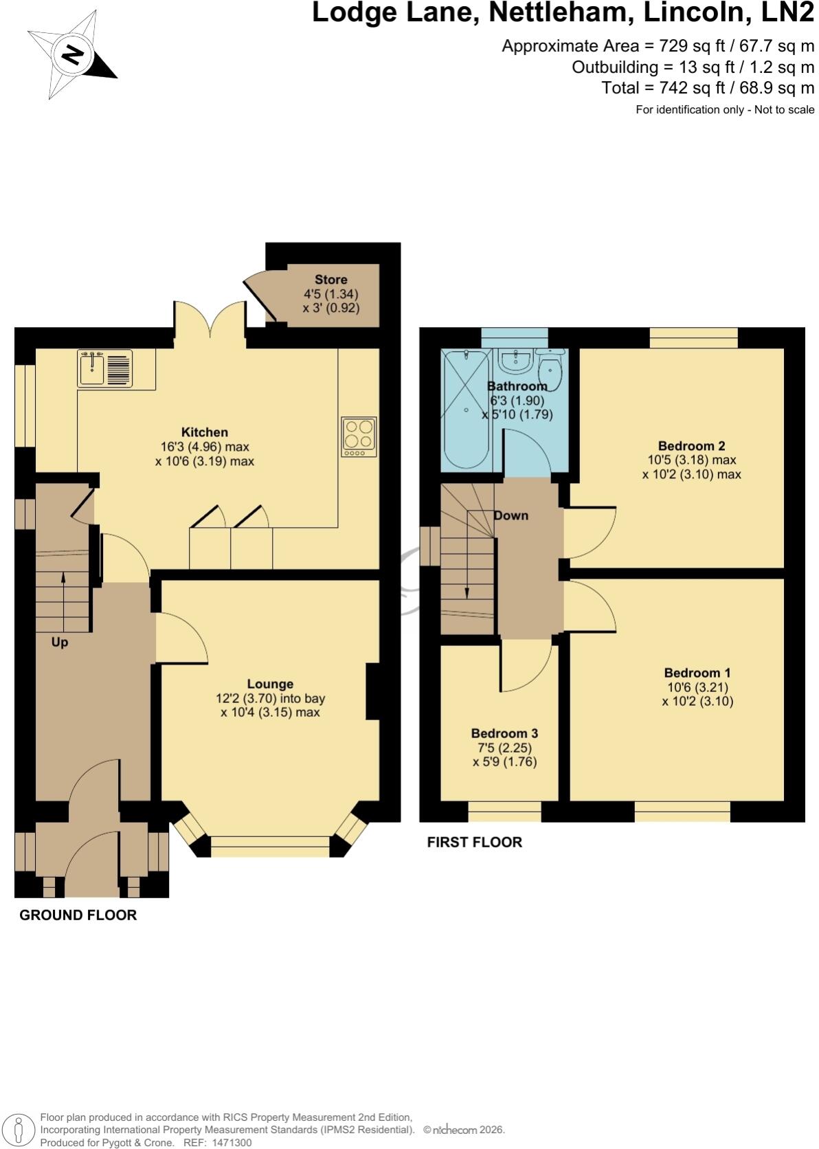 Lodge Lane, Nettleham, Lincoln, Lincolnshire, LN2 floorplan