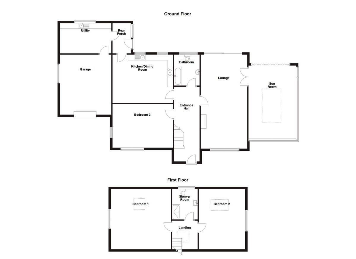 Ffordd Caergybi, Cemaes Bay, Anglesey, LL67 floorplan