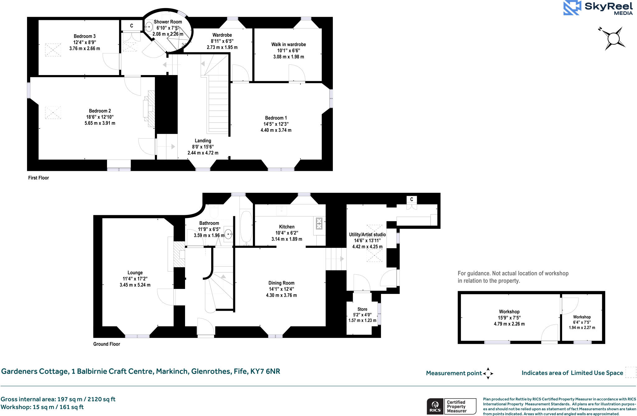Gardeners Cottage, 1 Balbirnie Craft Centre, Markinch, Glenrothes floorplan