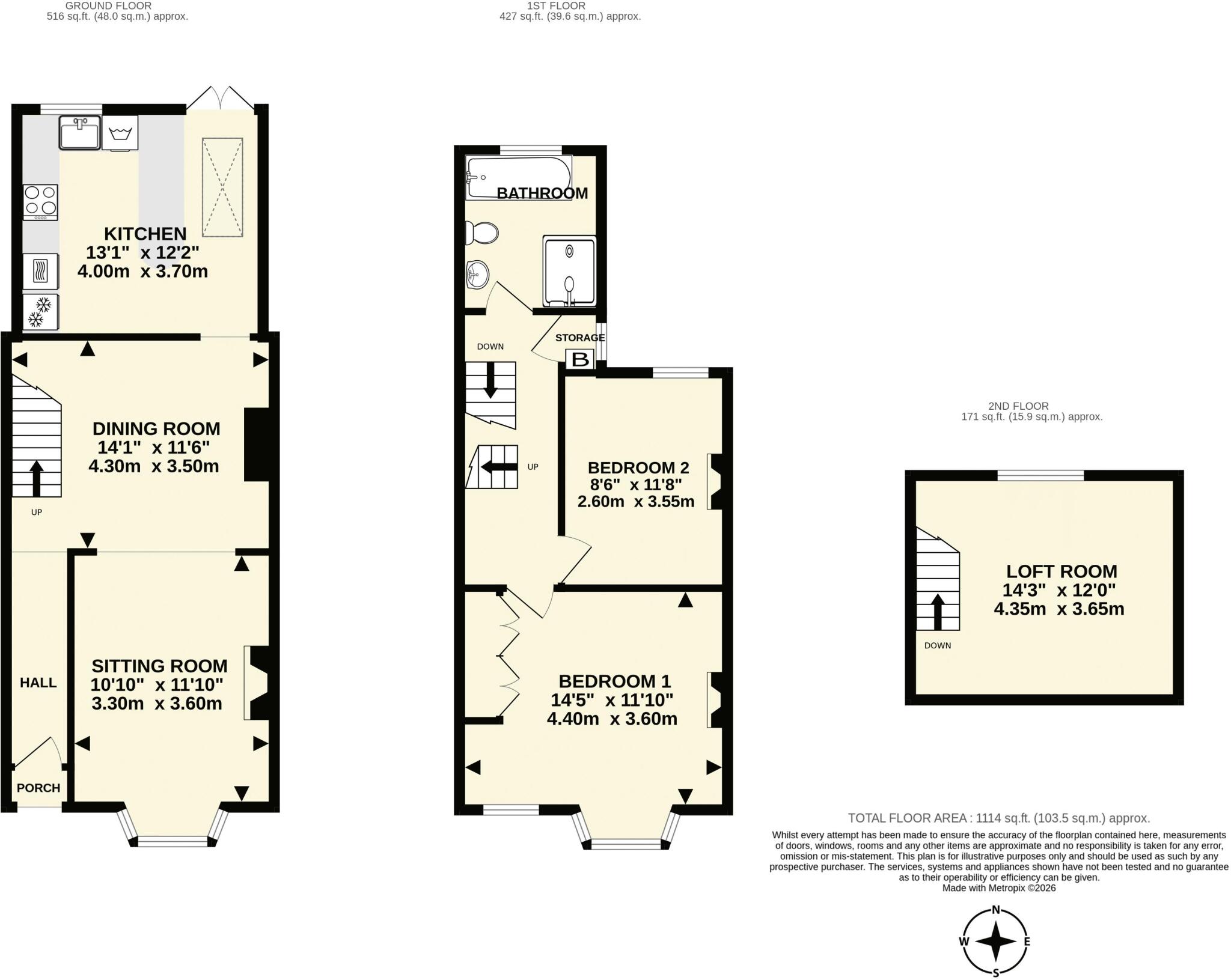 Brewery Lane, Sidmouth floorplan
