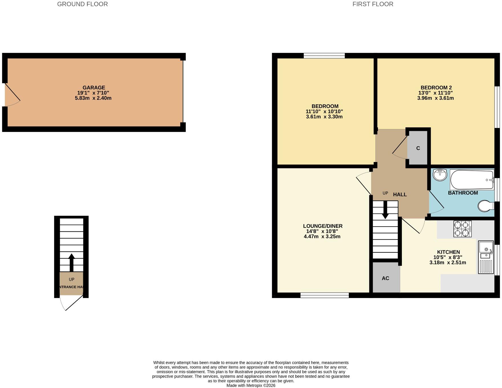 Bitterne! No Forward Chain! Low Charges! A Must See! floorplan