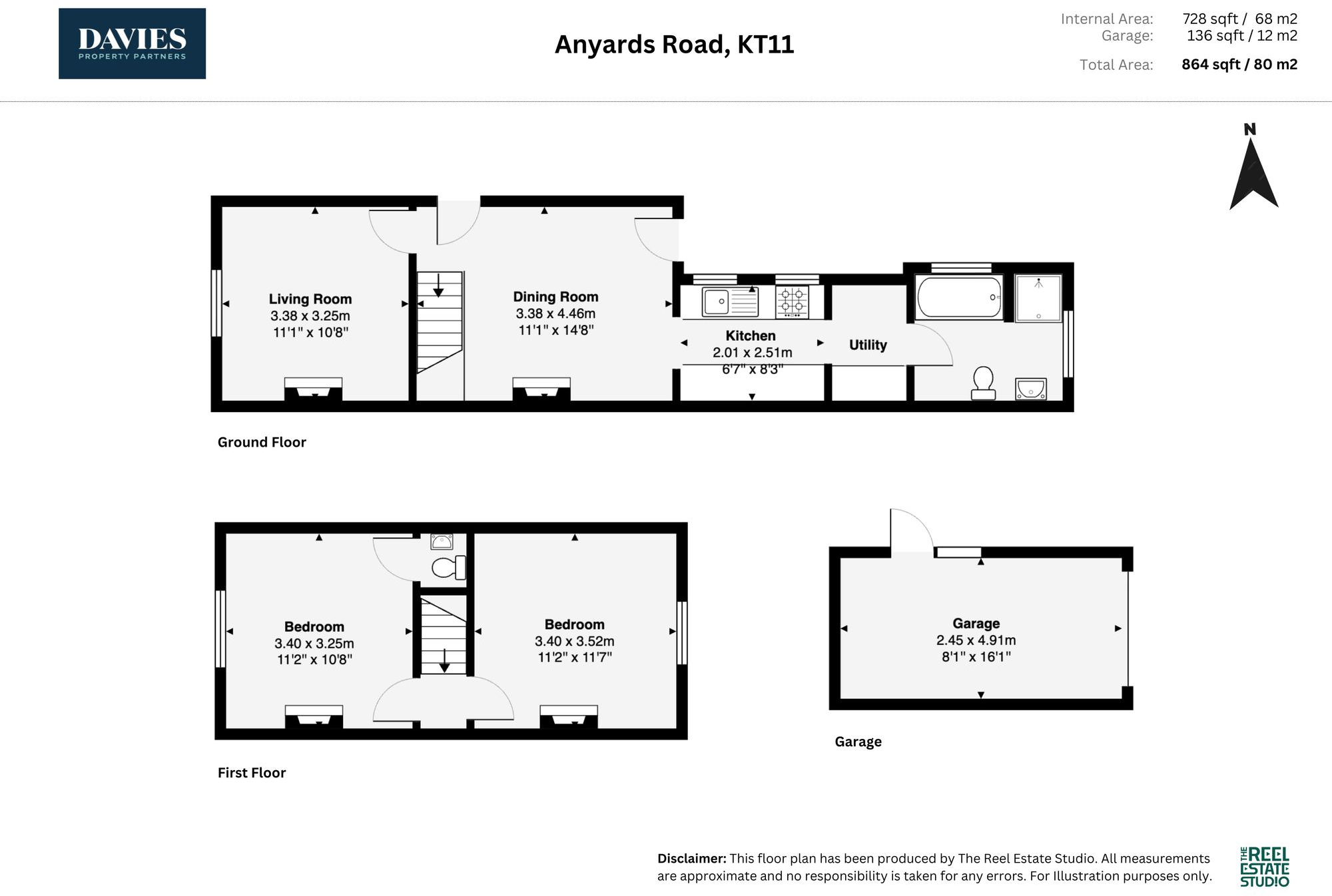 Anyards Road, Cobham, KT11 floorplan