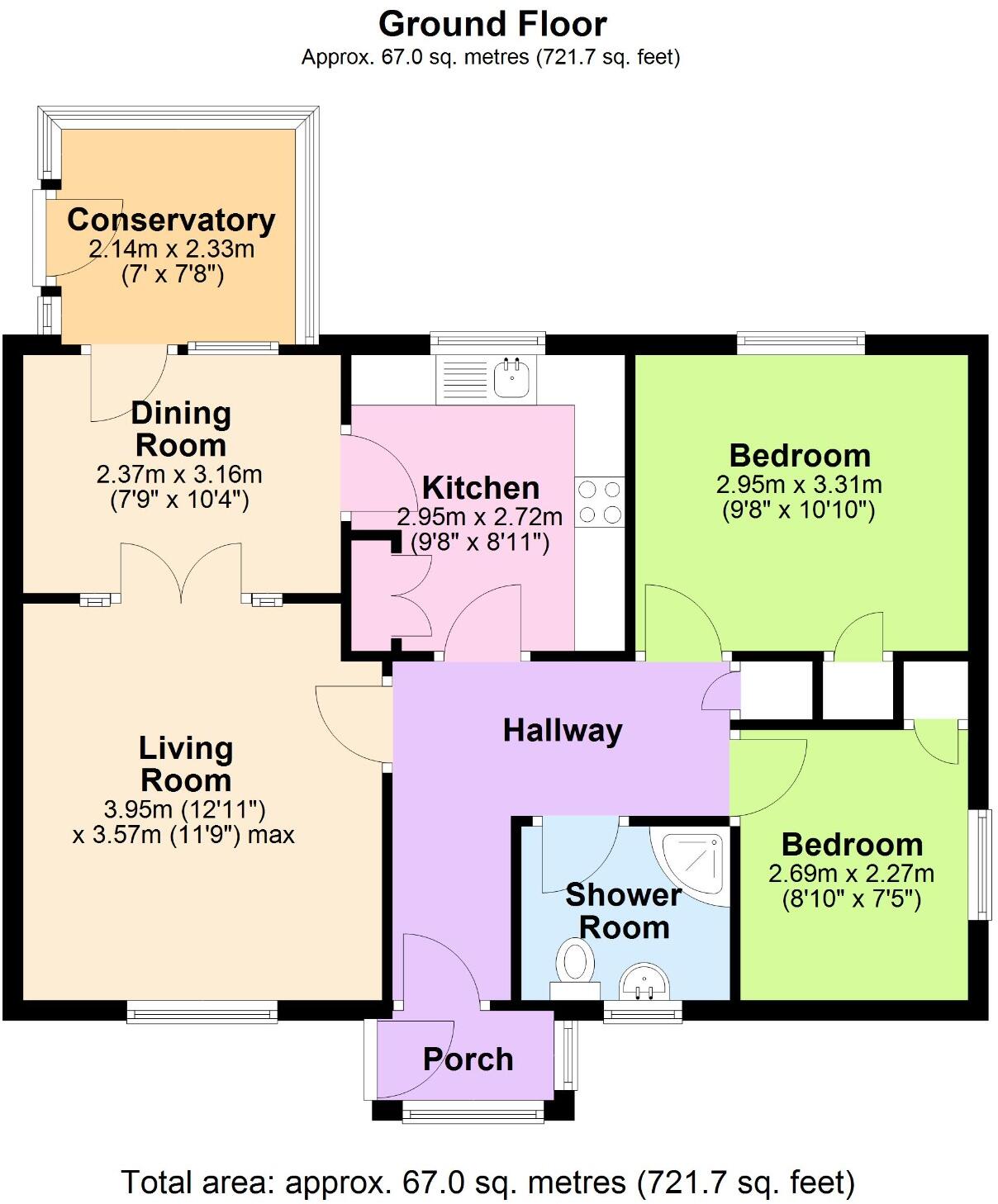 Castle Street, Hadley, Telford, Shropshire, TF1 5RA floorplan