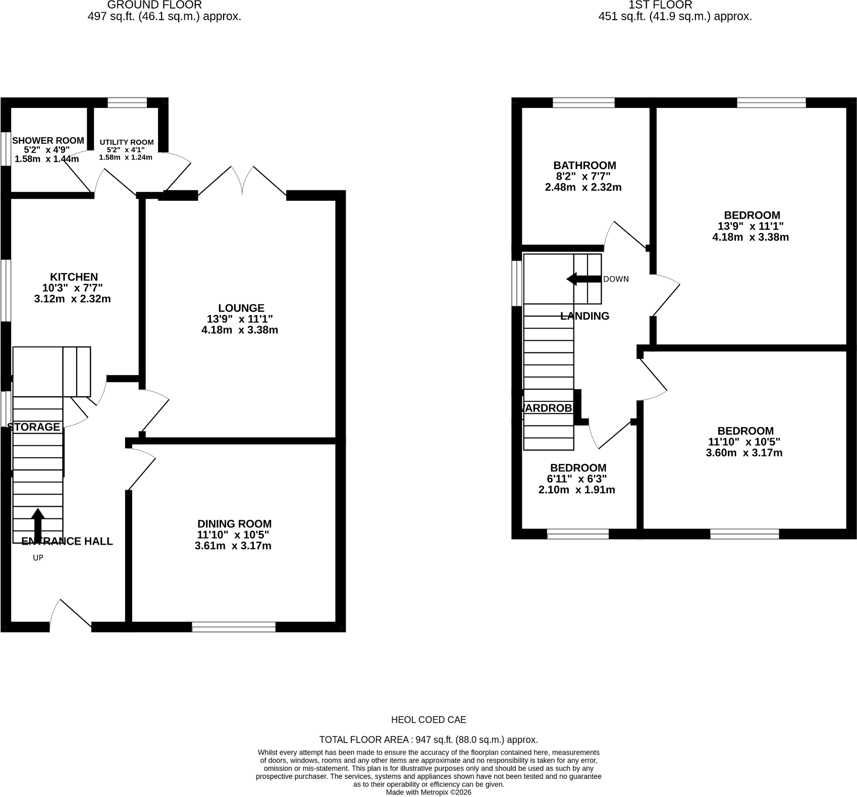 Heol Coed Cae, Whitchurch, Cardiff, CF14 floorplan