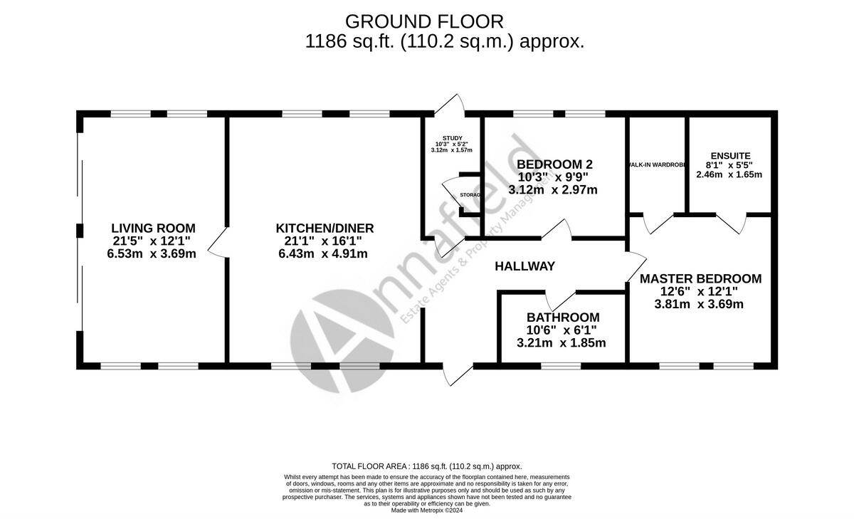 Lakeside Walk, Yarwell, PE8 floorplan