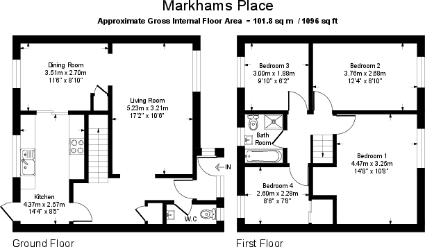 Markhams Chase, Lee Chapel North, Laindon floorplan
