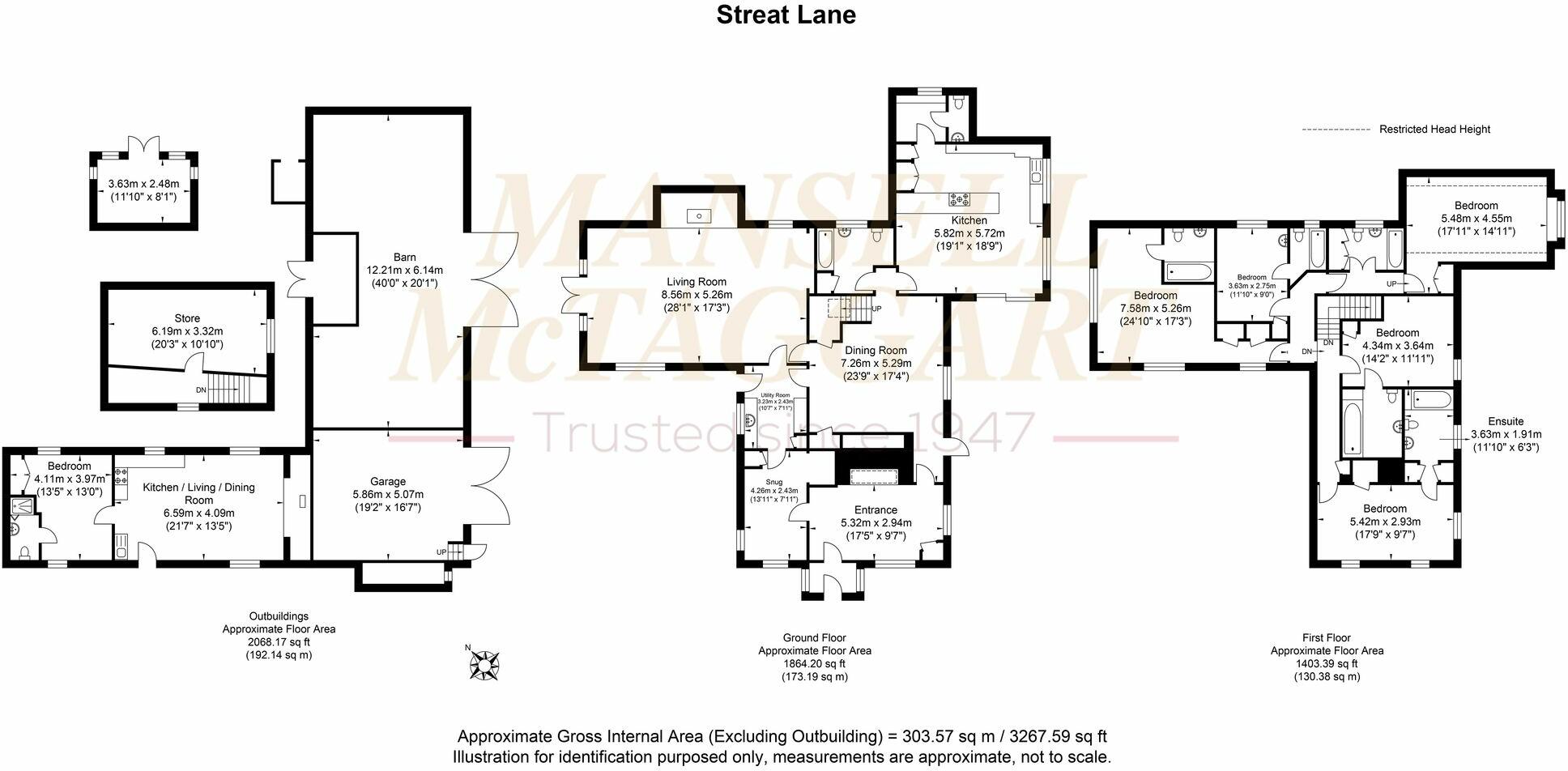 Elm Grove Farm, Streat Lane, Streat, East Sussex BN6 8RY floorplan