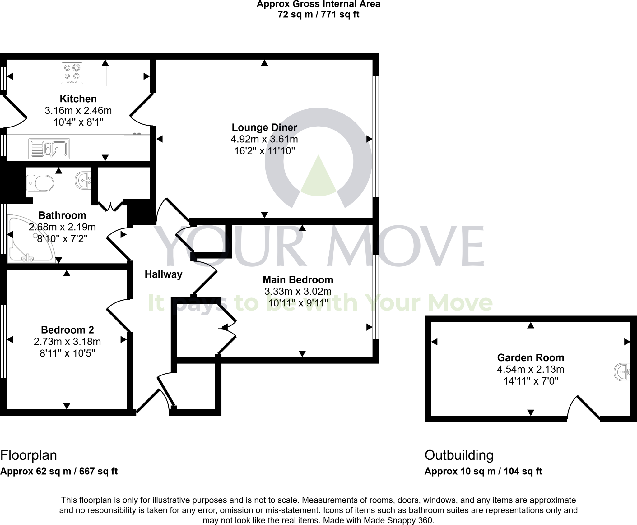 Newbattle Abbey Crescent, Dalkeith, Midlothian, EH22 floorplan