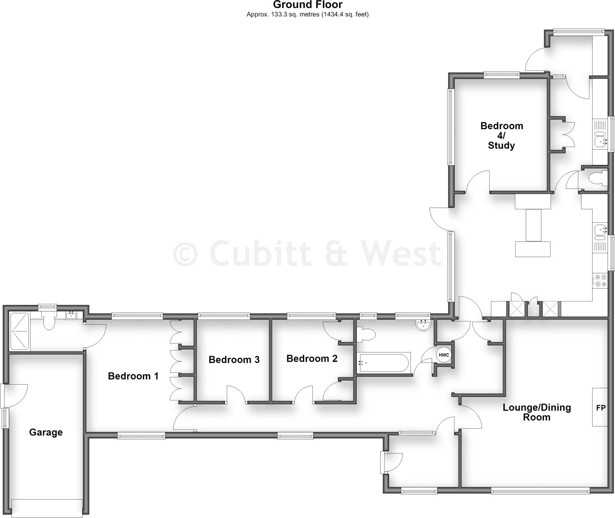 Greenacres, Ashington, West Sussex floorplan