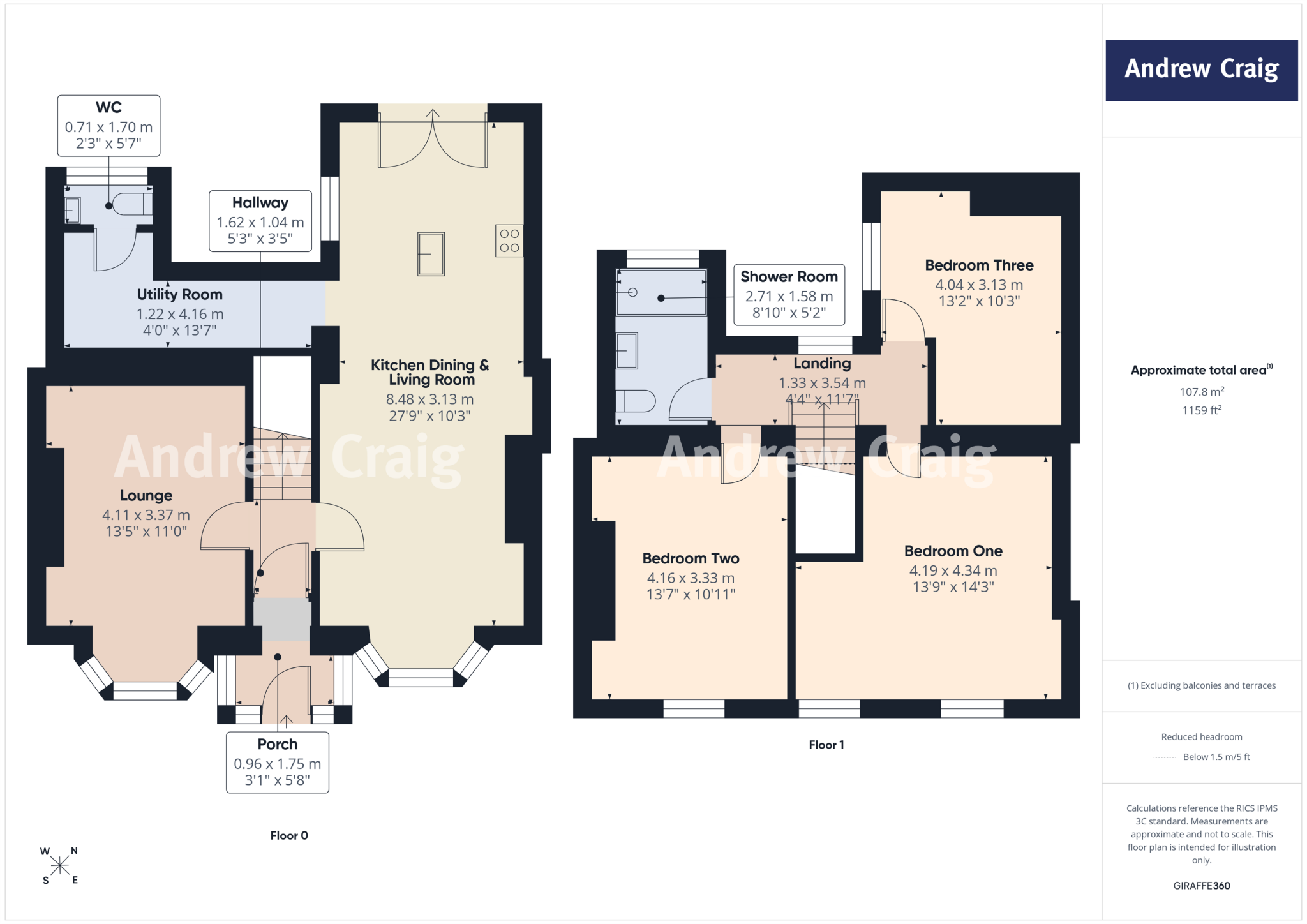 Cauldwell Avenue, South Shields floorplan
