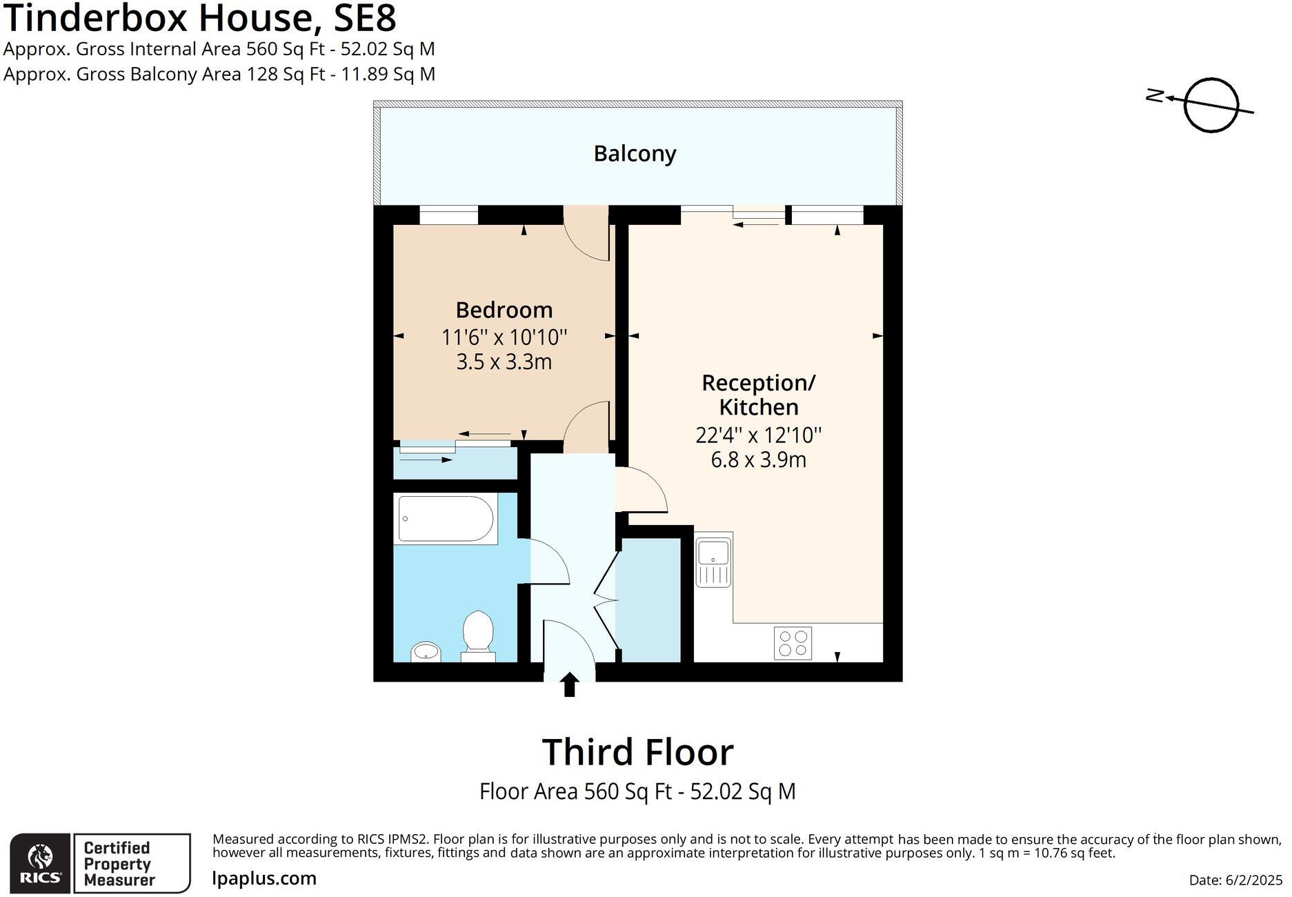 Octavius Street, Tinderbox House, SE8 floorplan