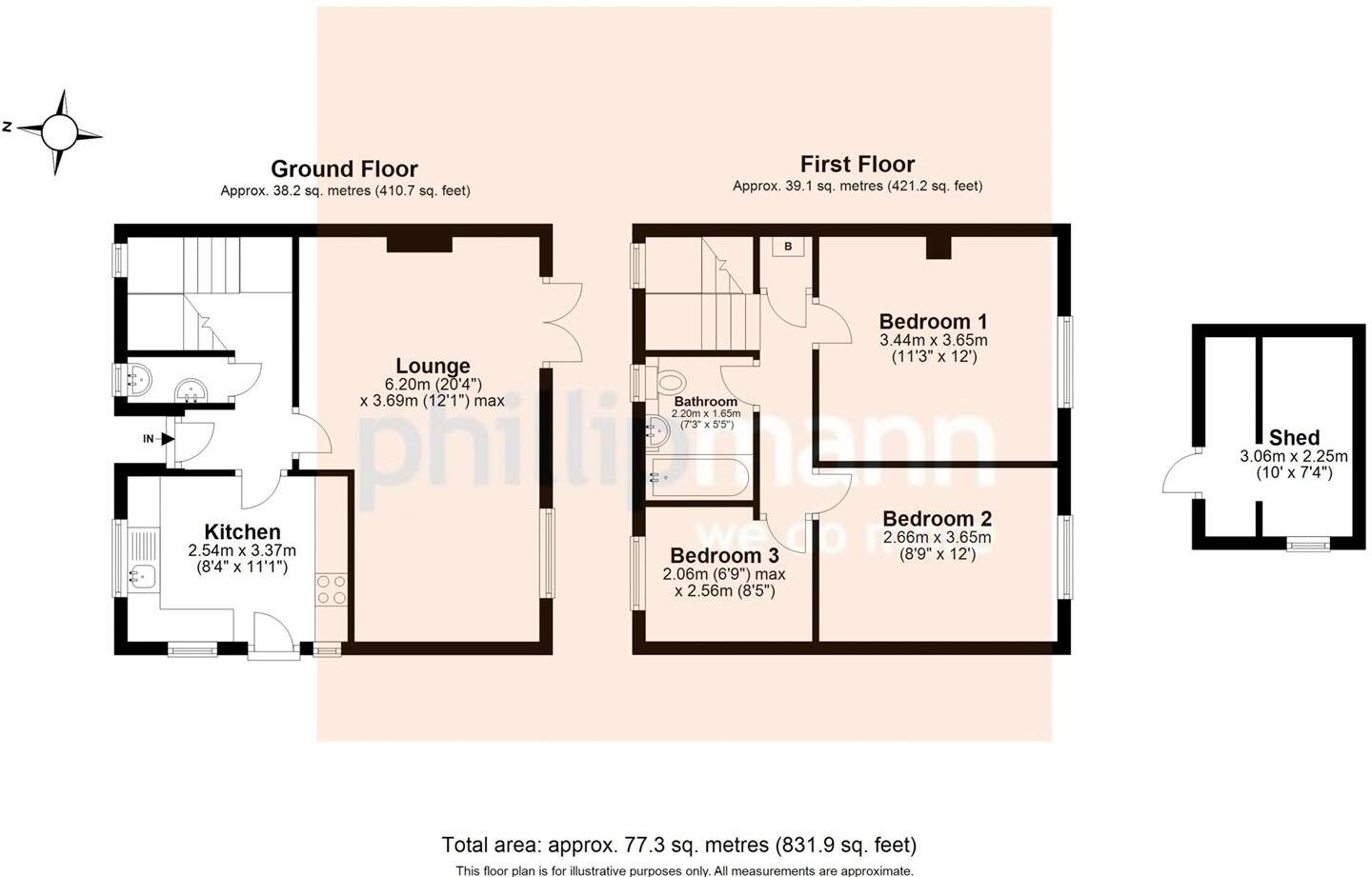 Northdown Road, Newhaven floorplan