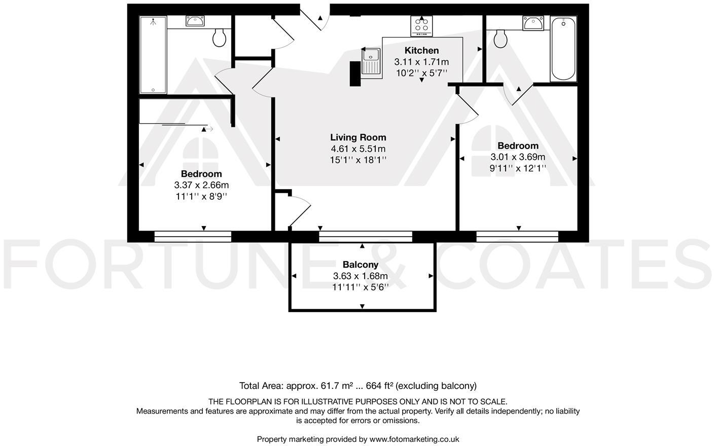 Edinburgh Gate, Harlow floorplan