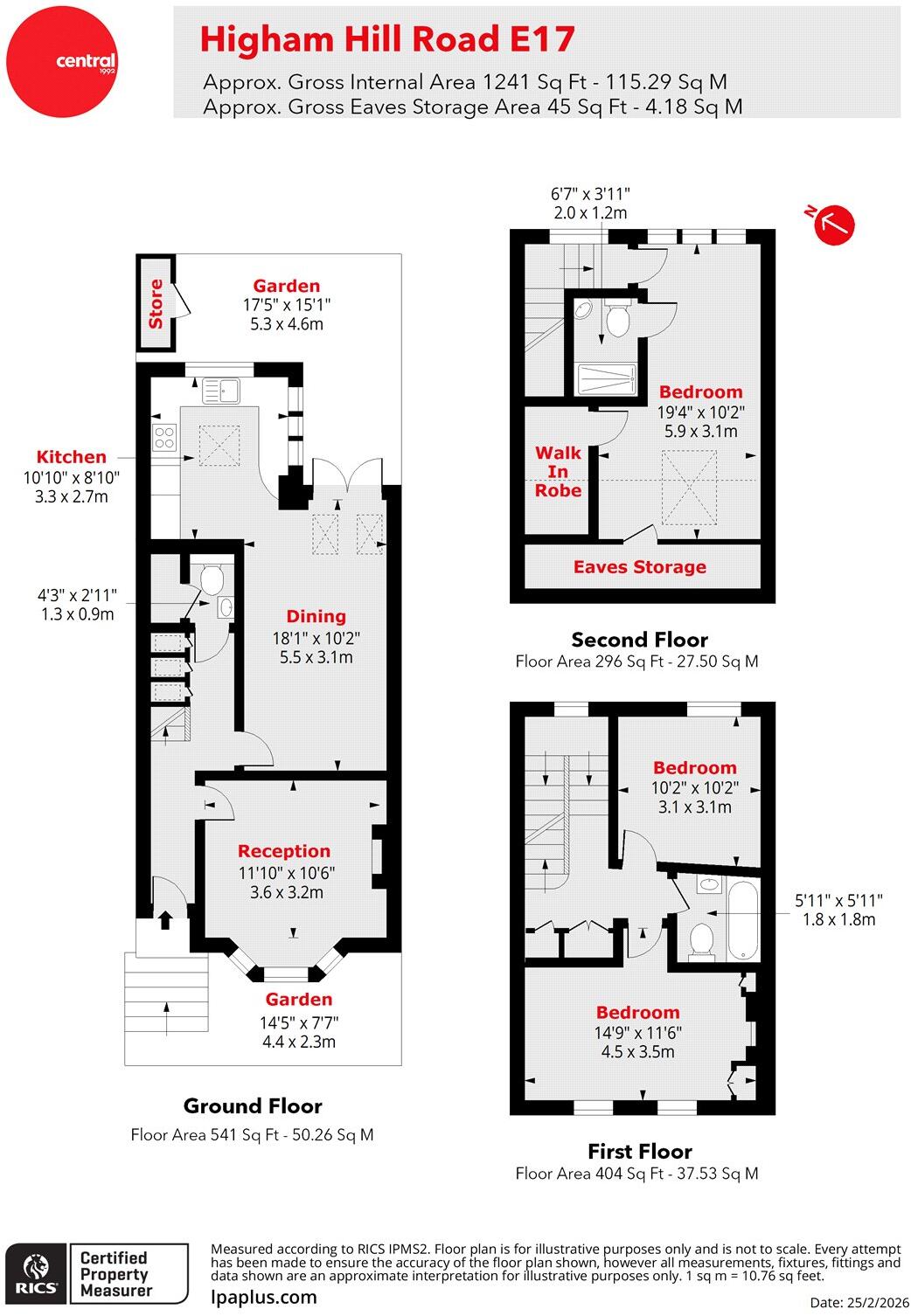Higham Hill Road, Walthamstow, London, E17 floorplan