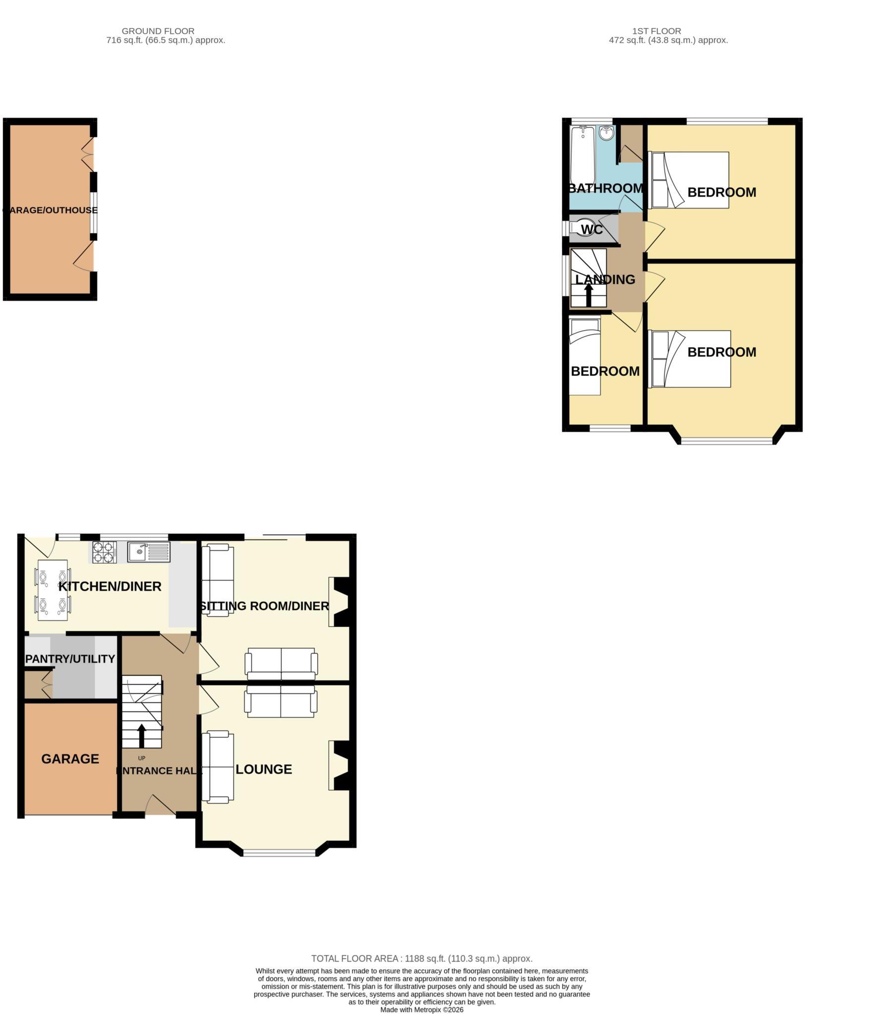 Croft Avenue, Bromborough floorplan