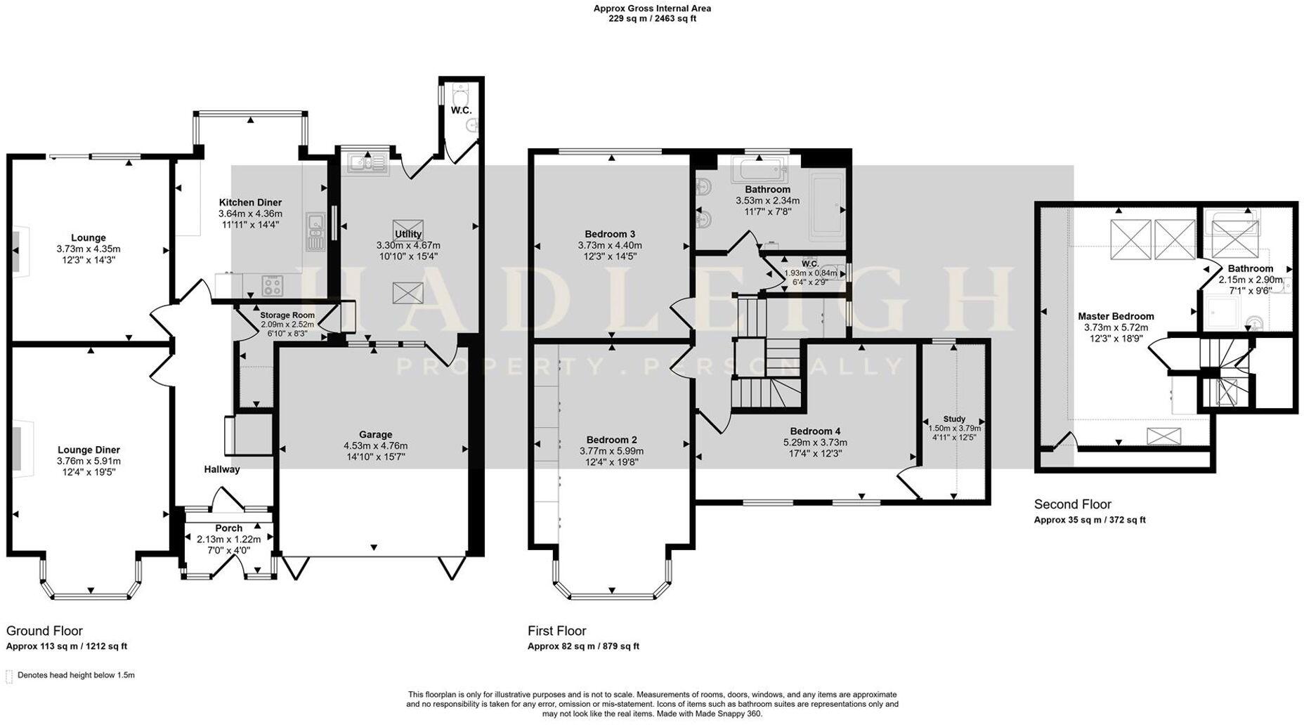 Woodville Road, Harborne, B17 floorplan