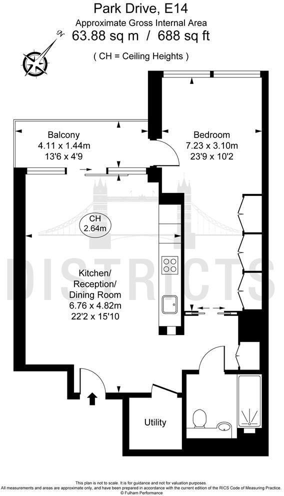 1 Park Drive, London, E14 floorplan