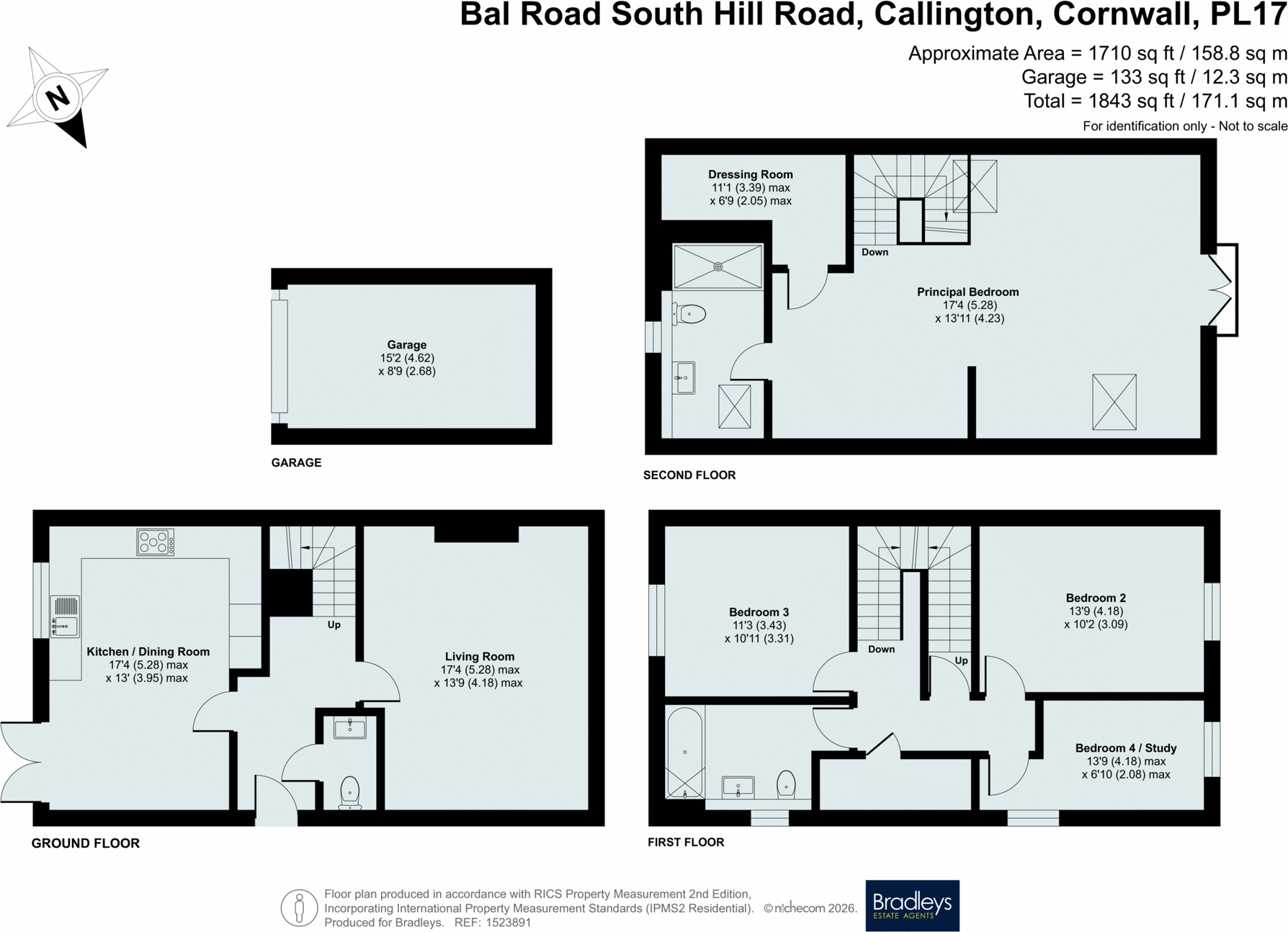 Bal Road, Callington, Cornwall, PL17 floorplan