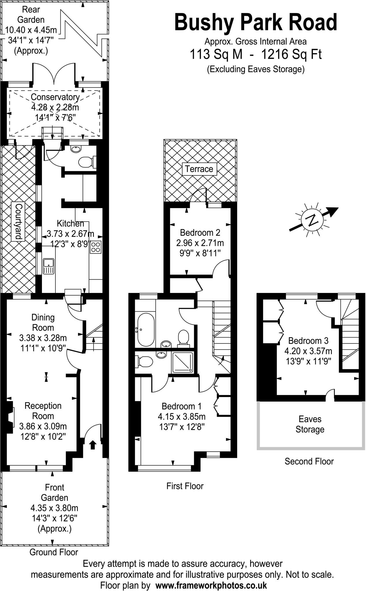 Bushy Park Road, Teddington, TW11 floorplan