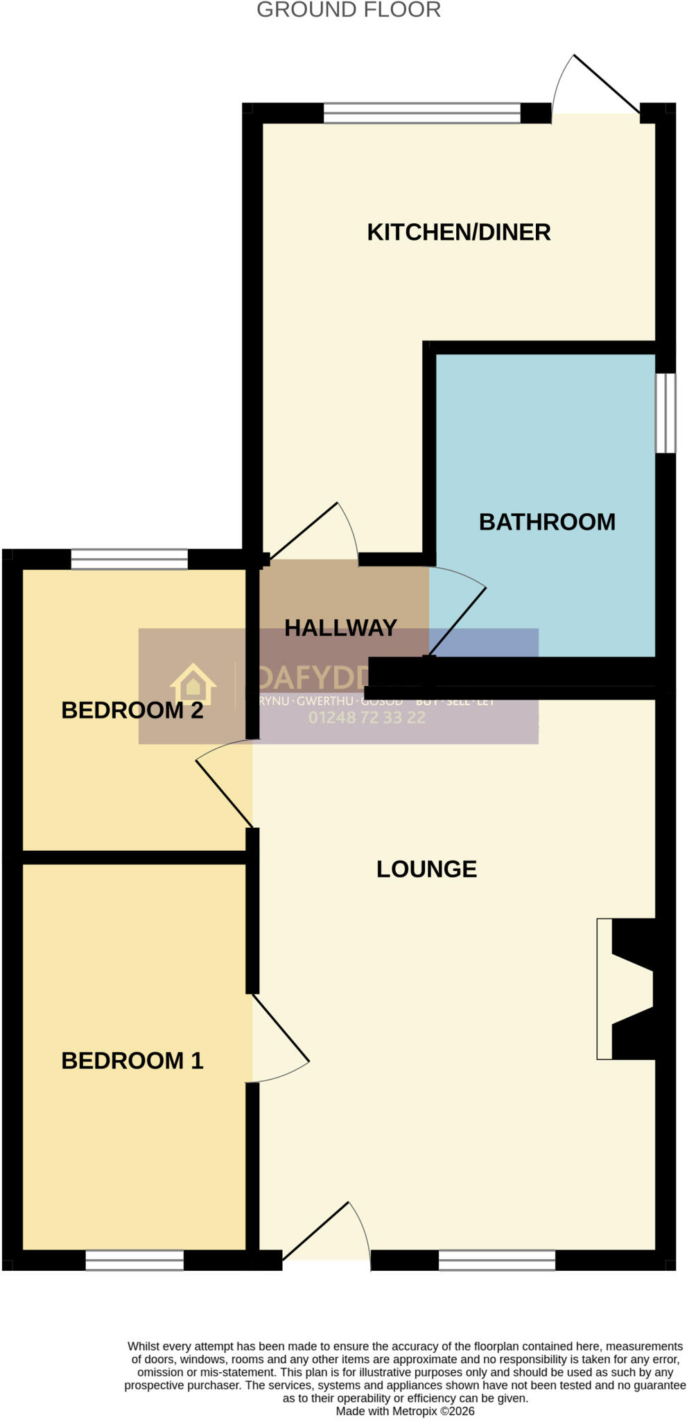 2, Coed Y Parc, Bethesda, Bangor, Gwynedd, LL57 floorplan
