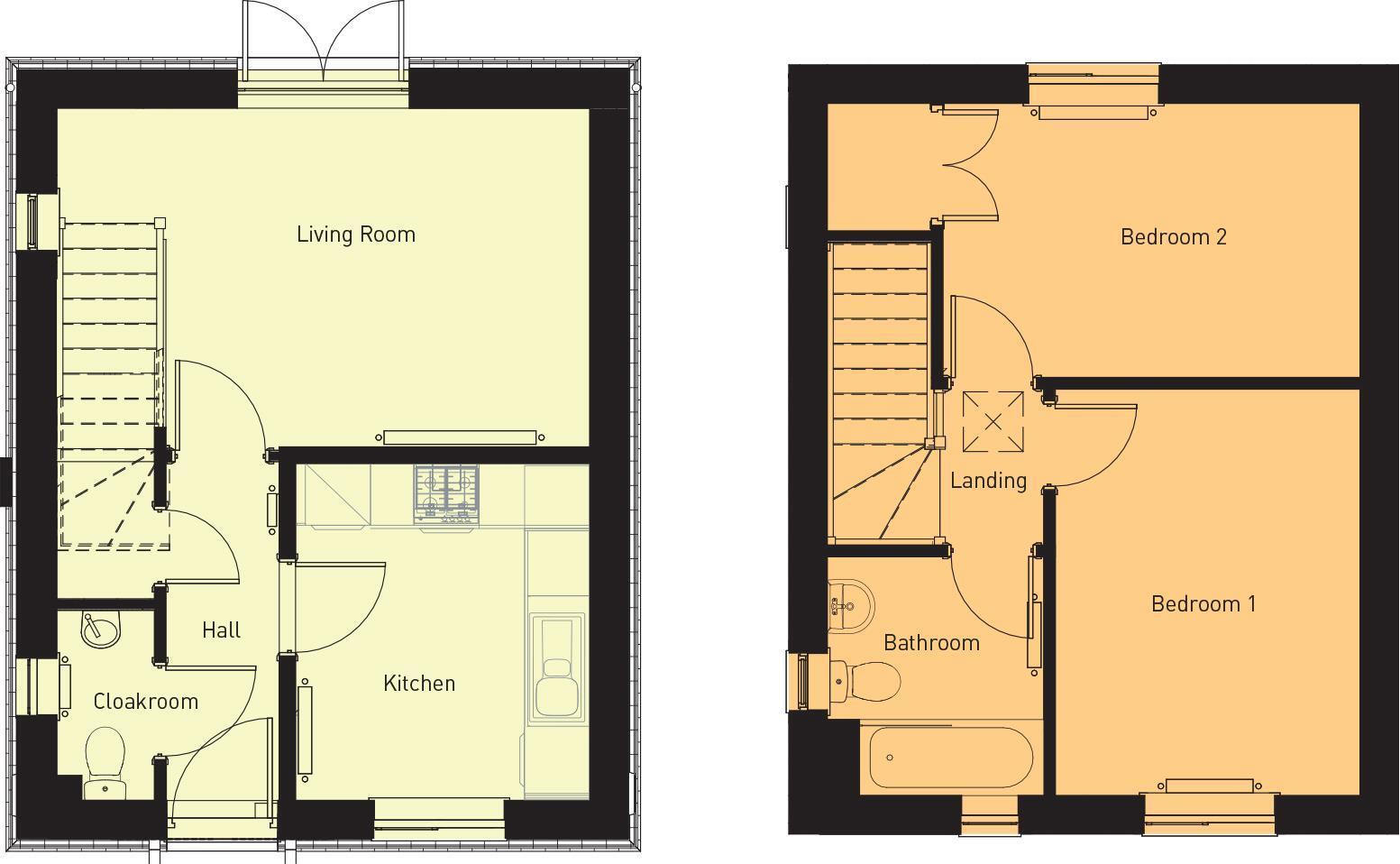 Manor Gardens, Rhostyllen, Wrexham floorplan