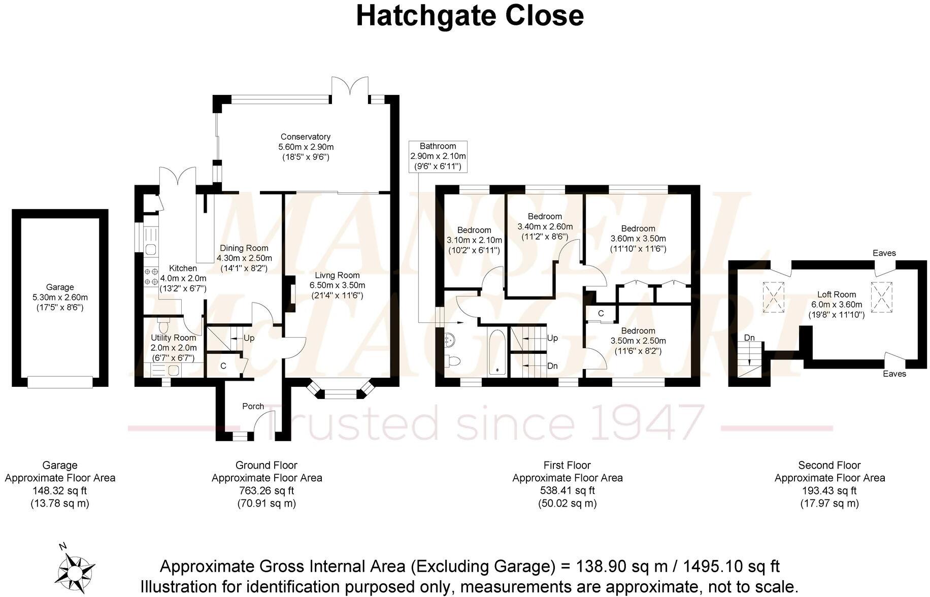 Hatchgate Close, Cuckfield, RH17 floorplan