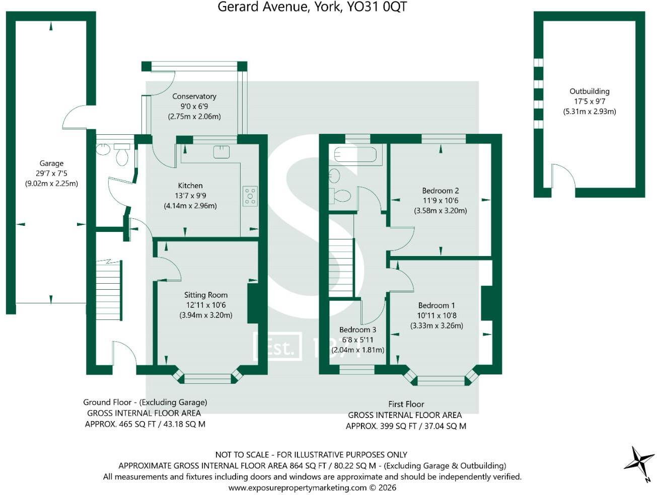 Gerard Avenue, York floorplan