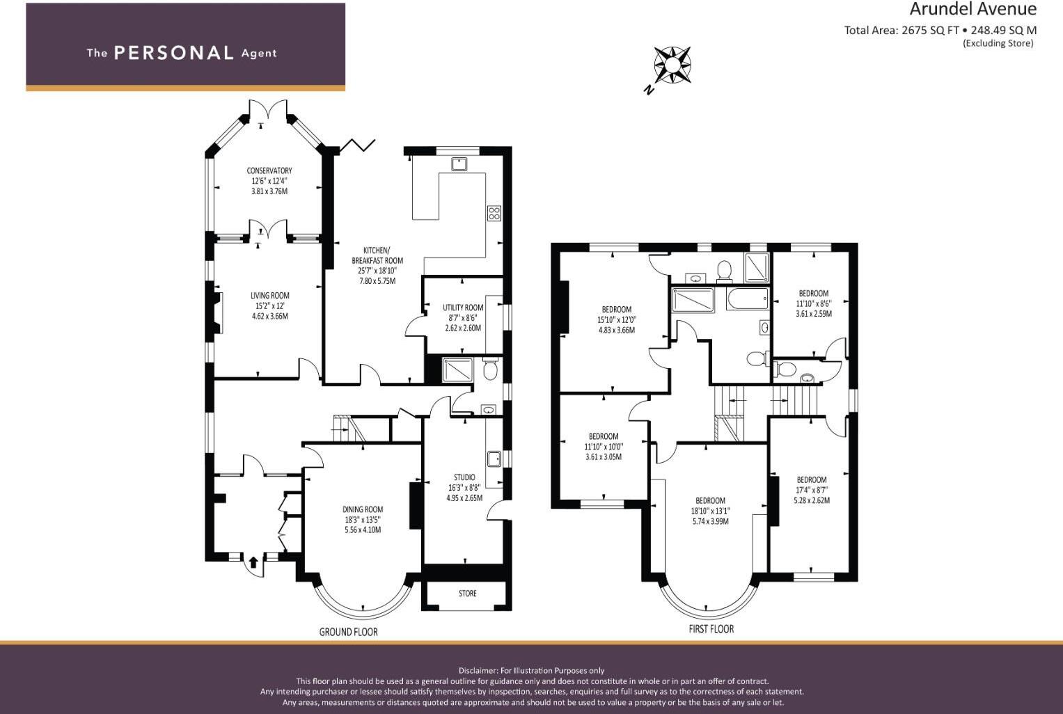Arundel Avenue, Nonsuch Estate, East Ewell floorplan