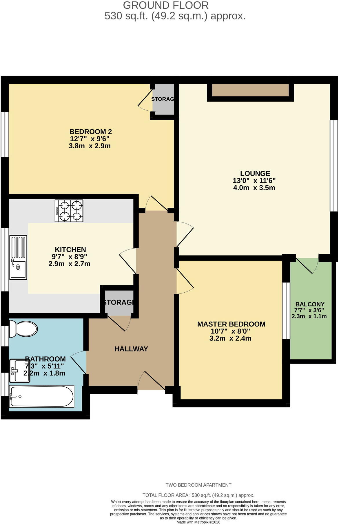 Broseley Road, Romford, RM3 9BS floorplan