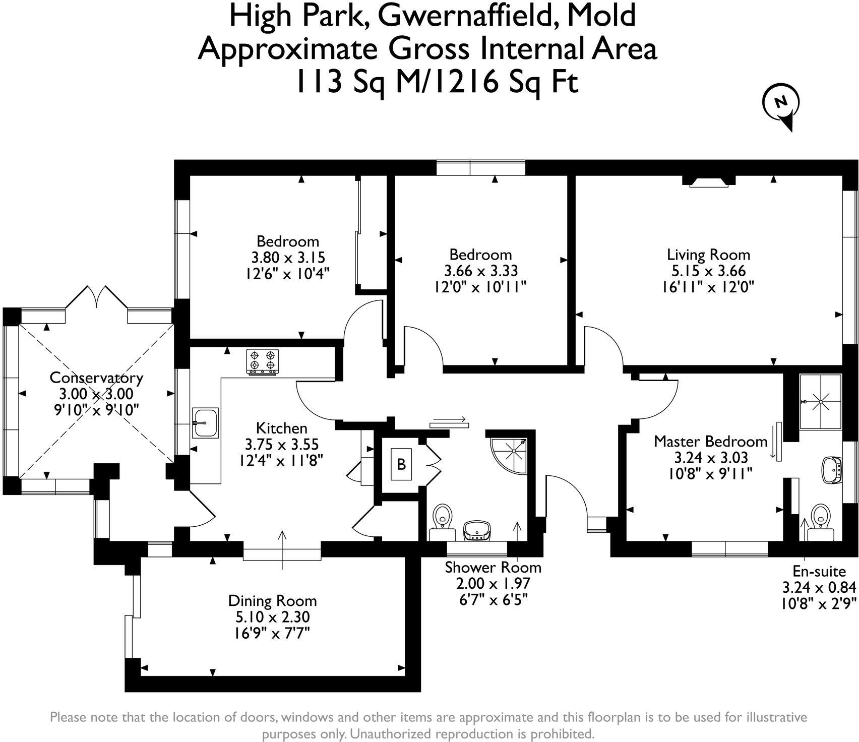 High Park, Gwernaffield, CH7 floorplan