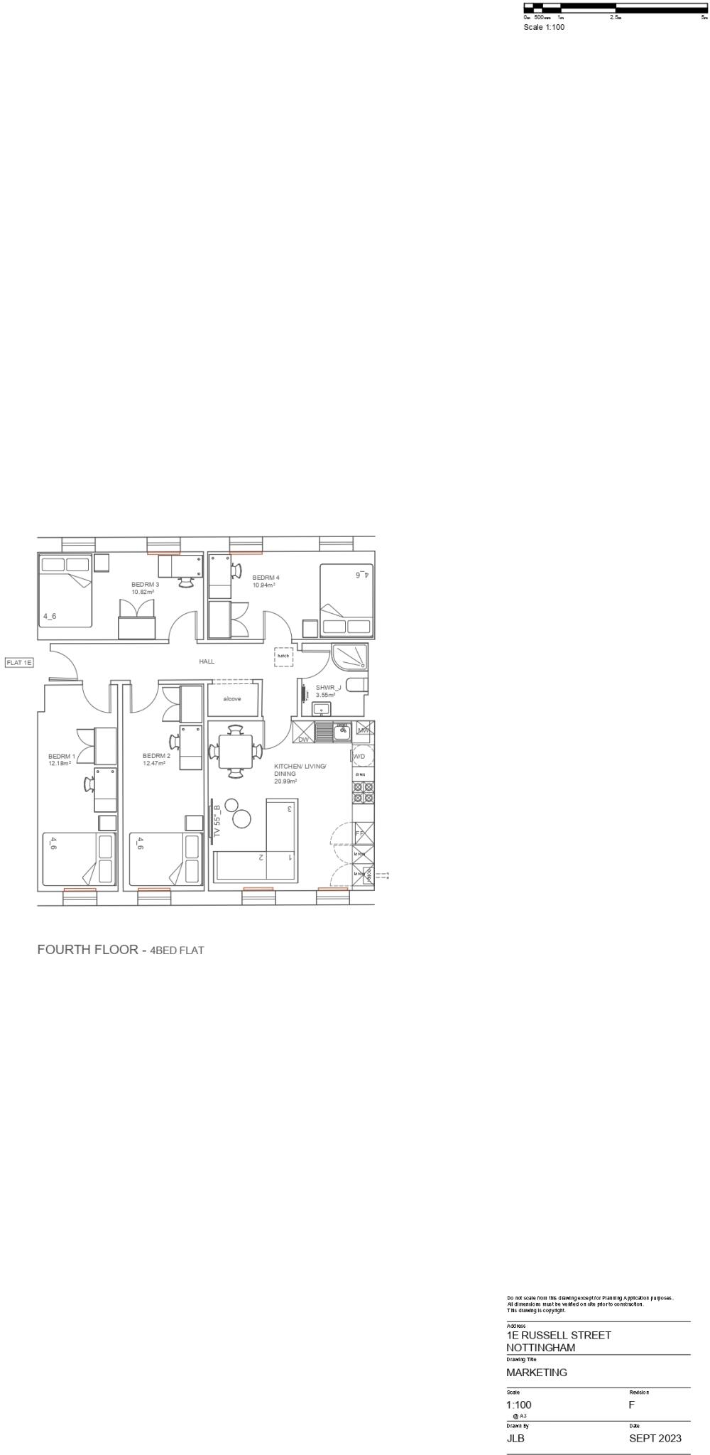 1e, Russell Street NG74FL floorplan