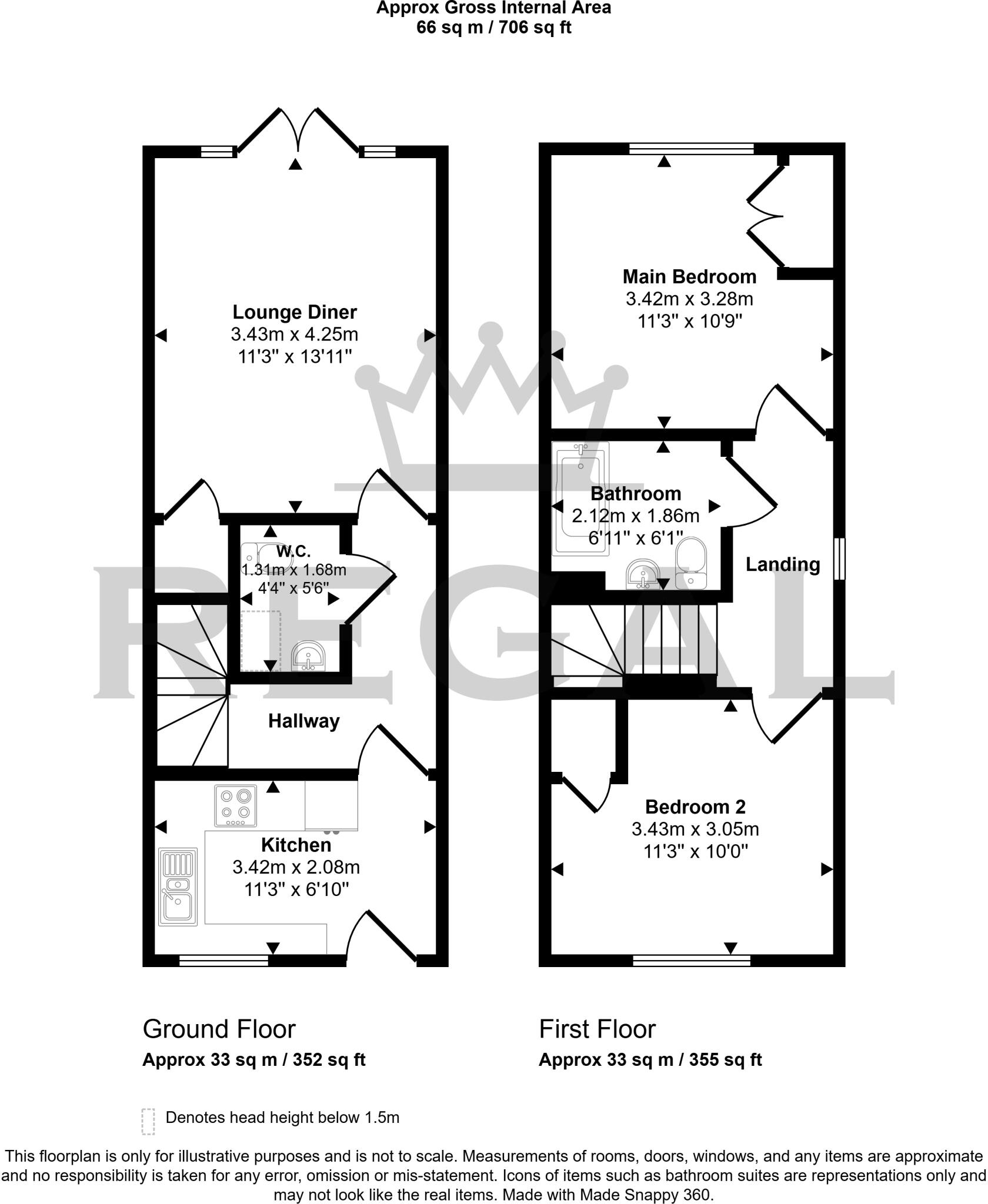 Underwood Road, Bishopstoke, SO50 floorplan