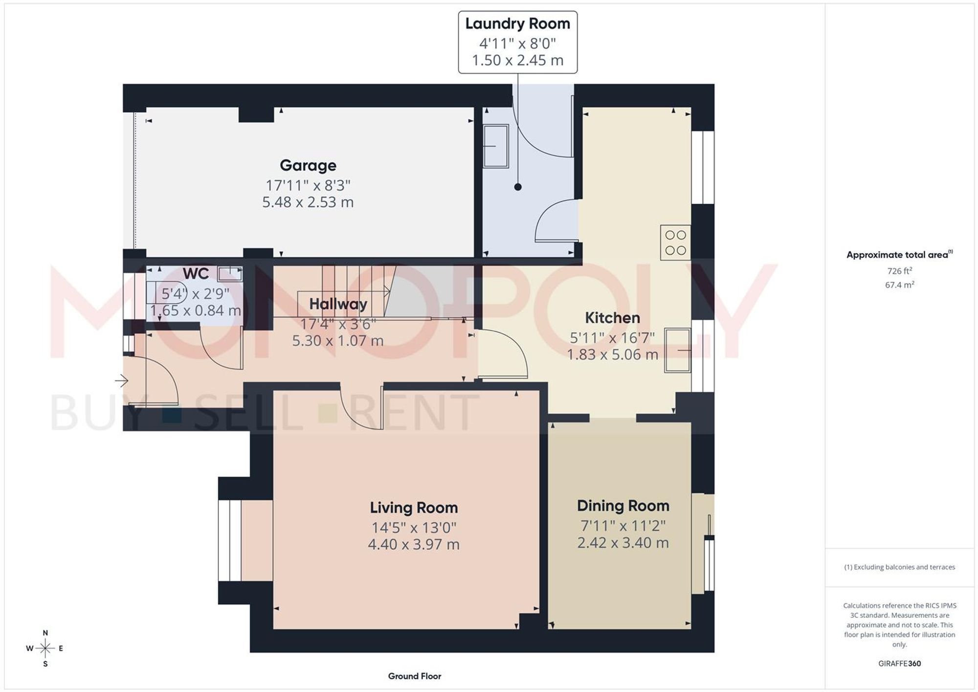 Ruabon, Wrexham, LL14 floorplan