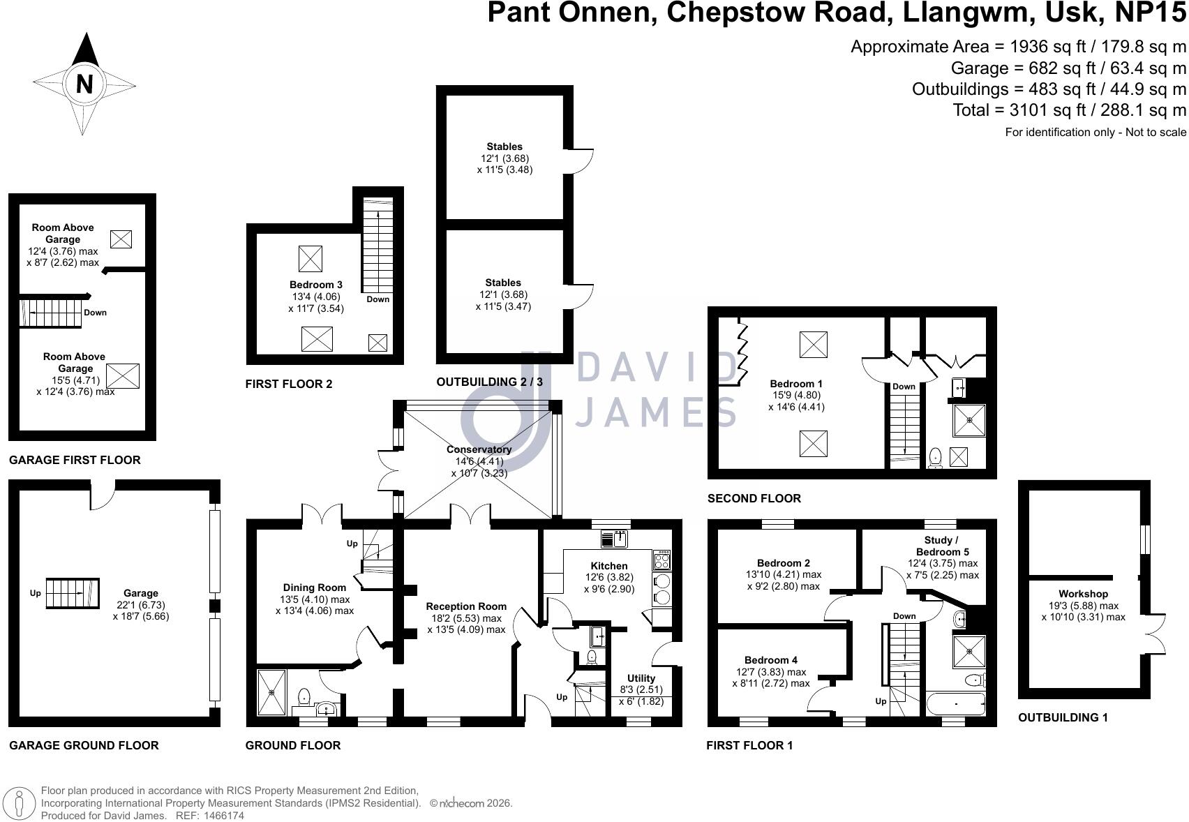 Chepstow Road, Llangwm, Usk, Monmouthshire, NP15 floorplan