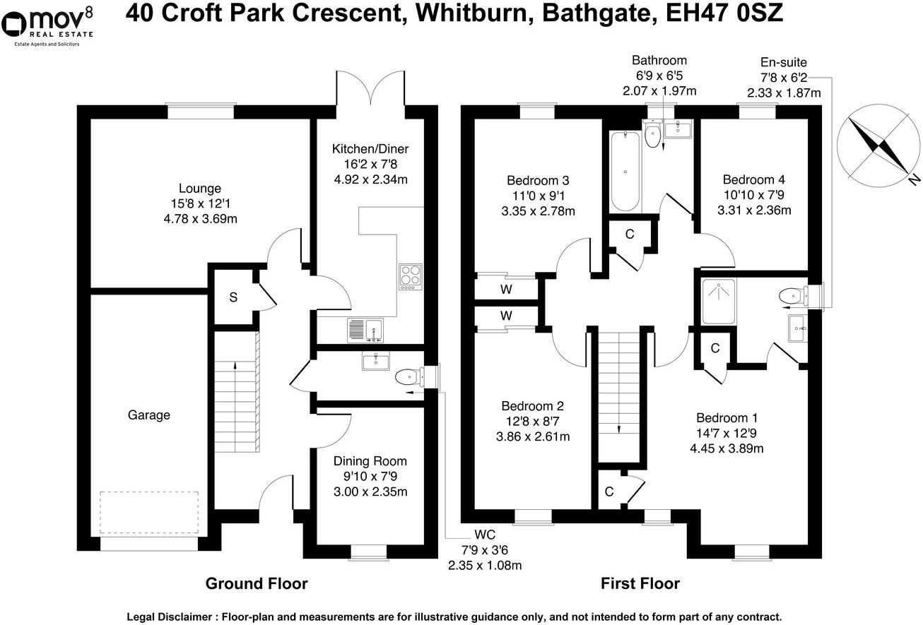 Croft Park Crescent, Whitburn, Bathgate, EH47 floorplan