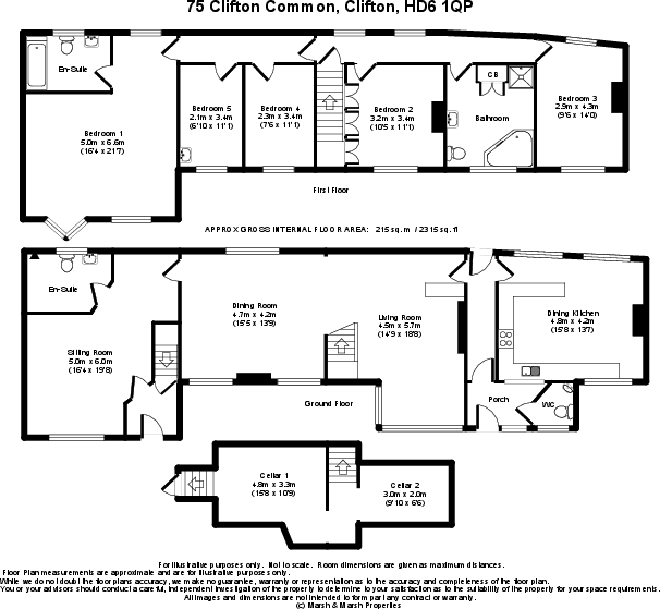 75 Clifton Common, Clifton, HD6 1QP floorplan