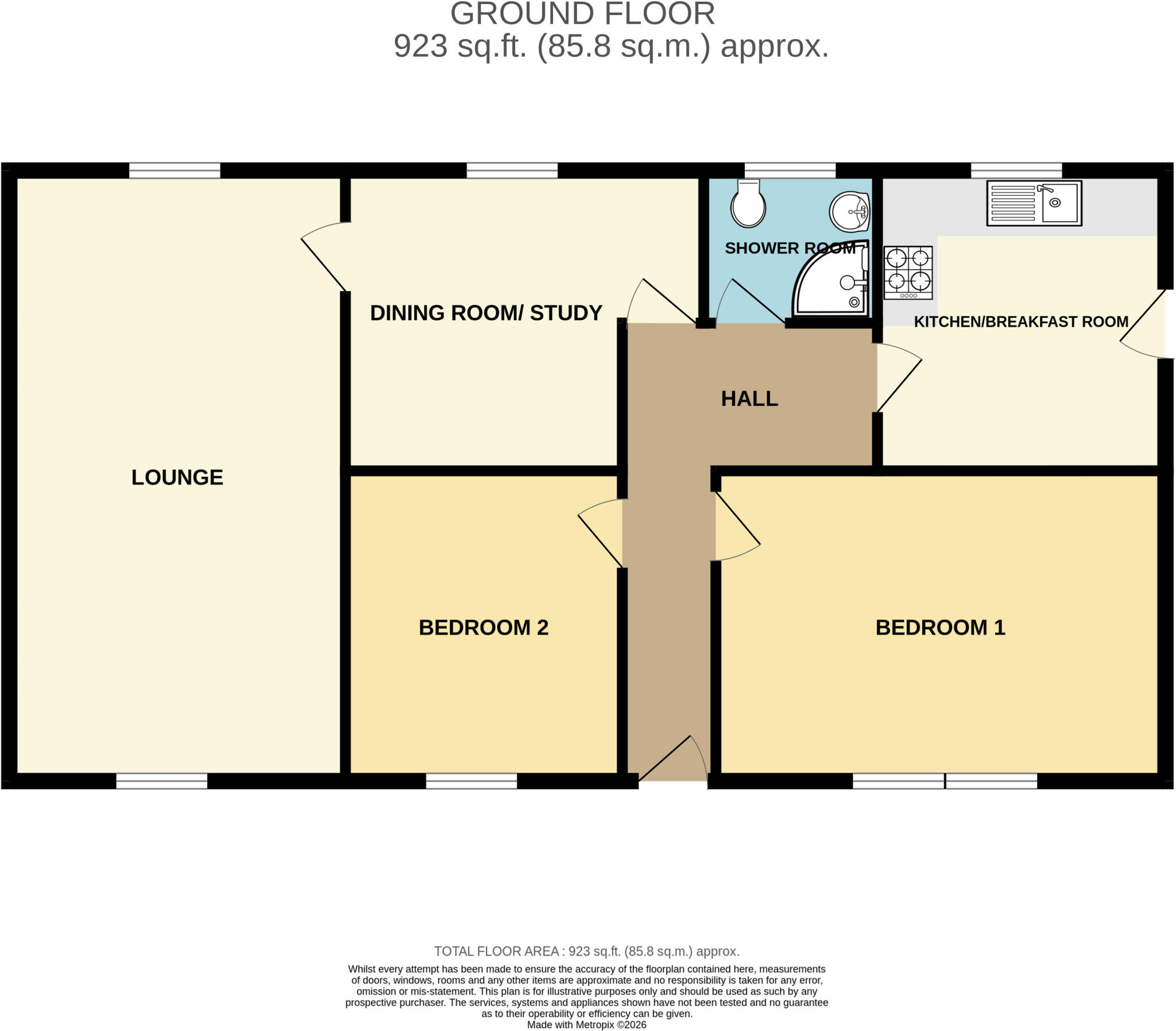Burnham Road, Highbridge, Somerset, TA9 floorplan
