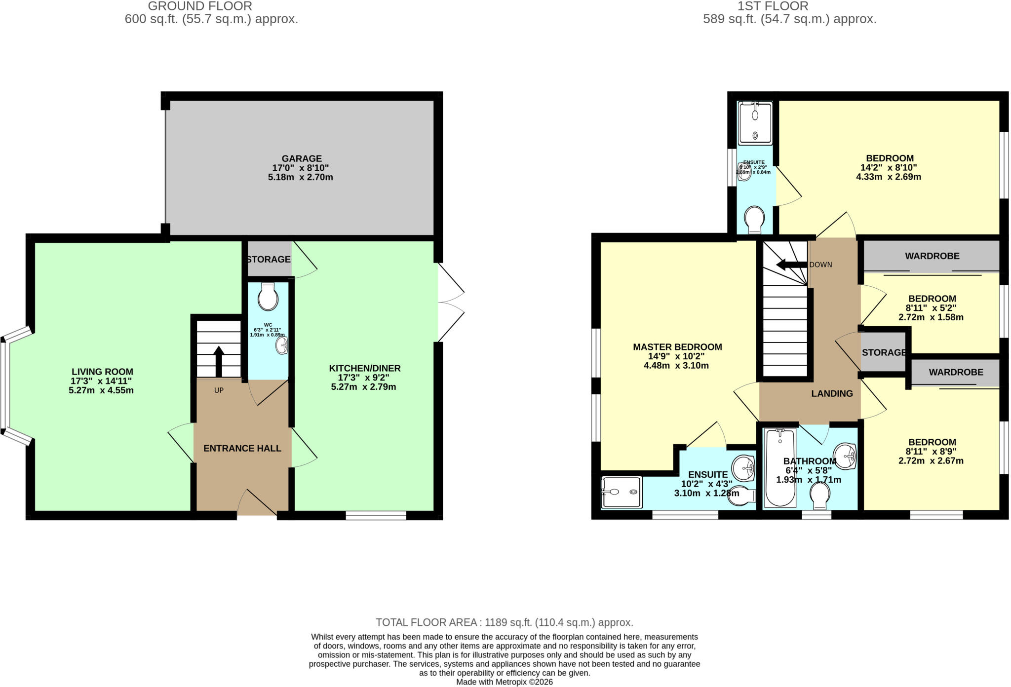 Lincoln Close, Bessacar, Doncaster DN4 floorplan