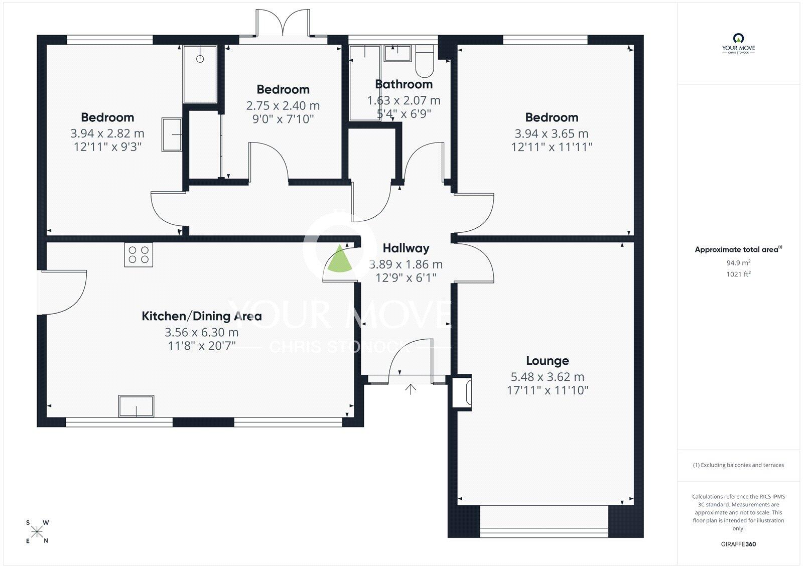 Burnside, Lanchester, Durham, DH7 floorplan