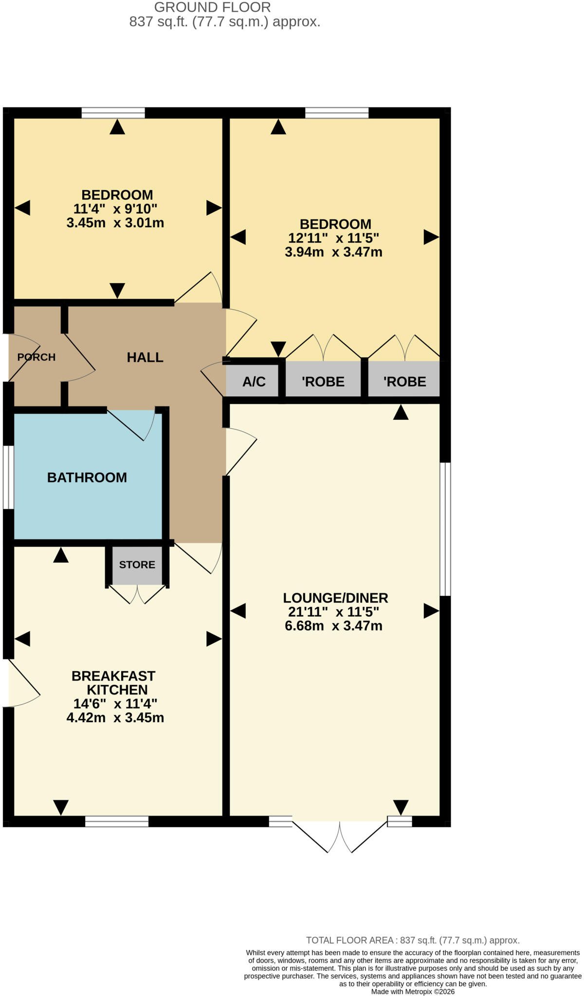 Richmond Way, Oadby, Leicestershire floorplan