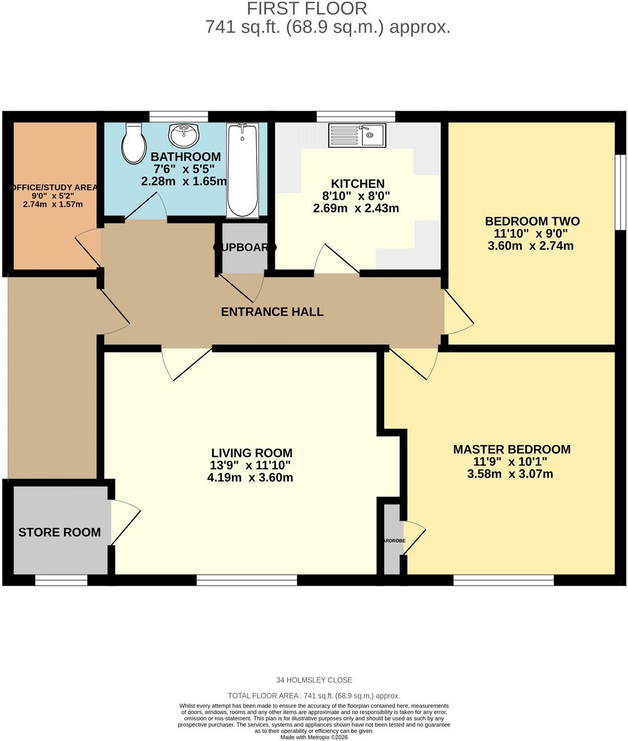Holmsley Close, Southampton, Hampshire floorplan