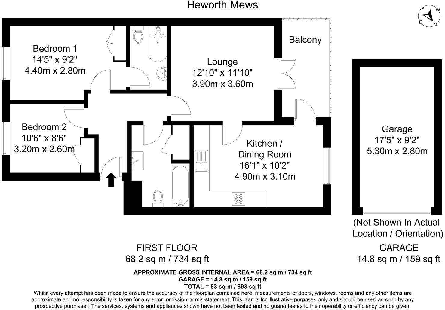Heworth Mews, York floorplan