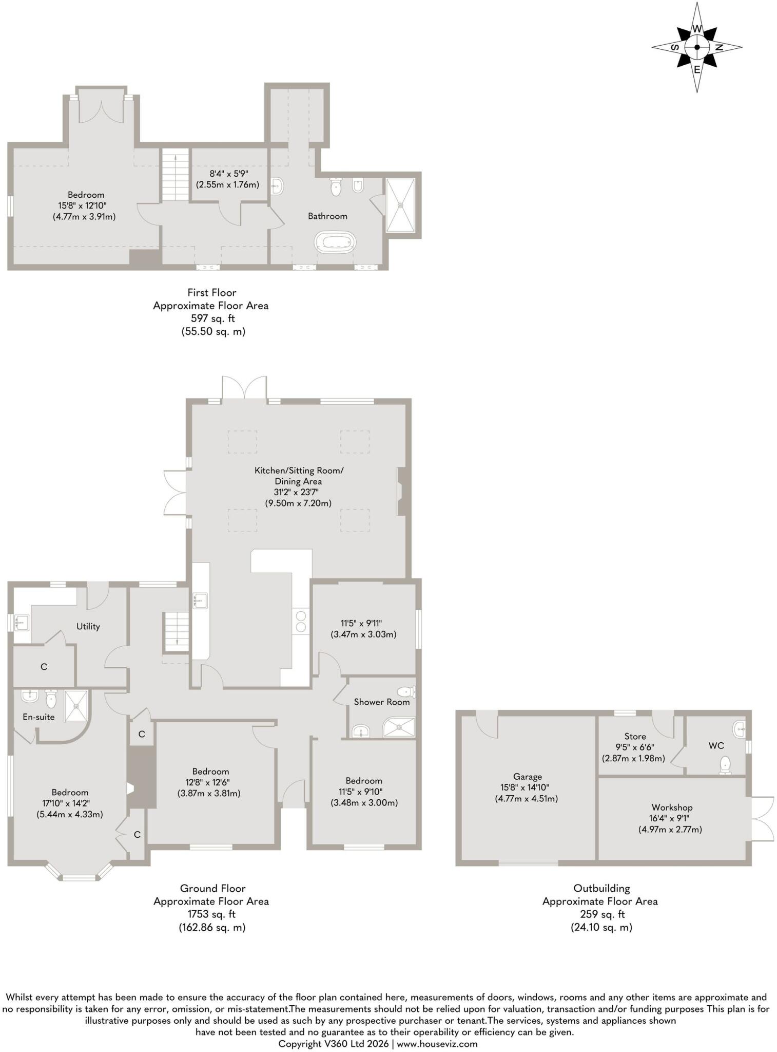 Immaculately Presented Home with Field Views in South Creake floorplan