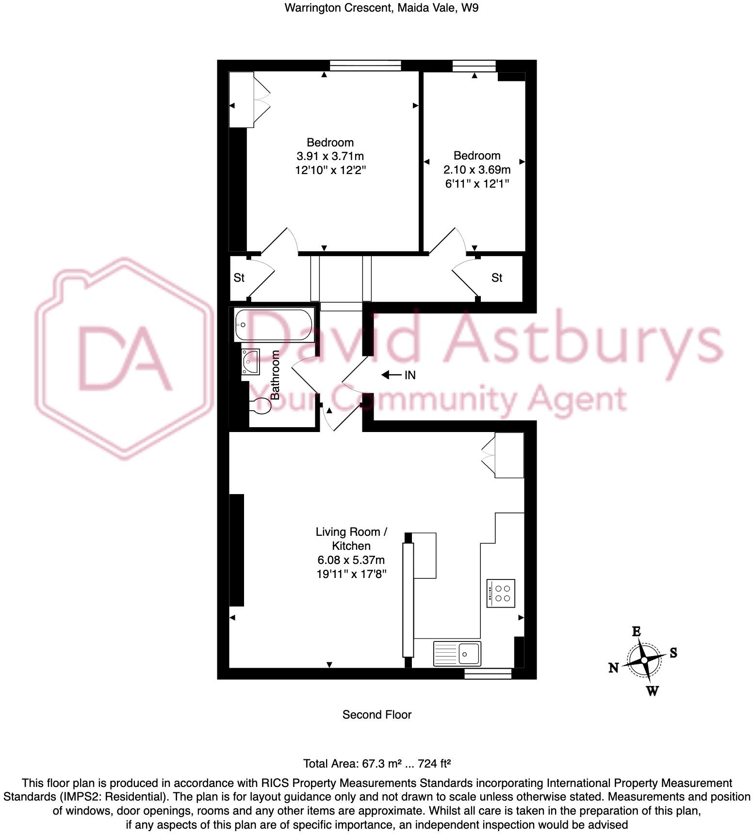 Warrington Crescent, Maida Vale, London floorplan