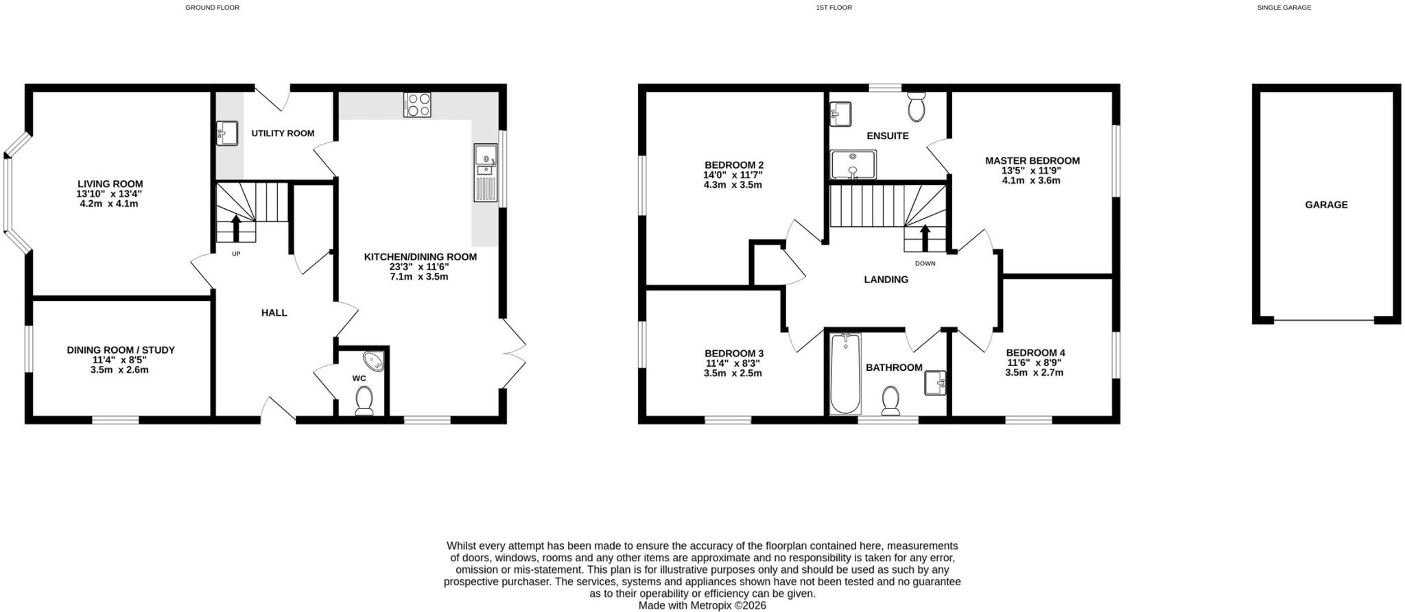 Neville Close, Copcut, Droitwich, Worcestershire. floorplan